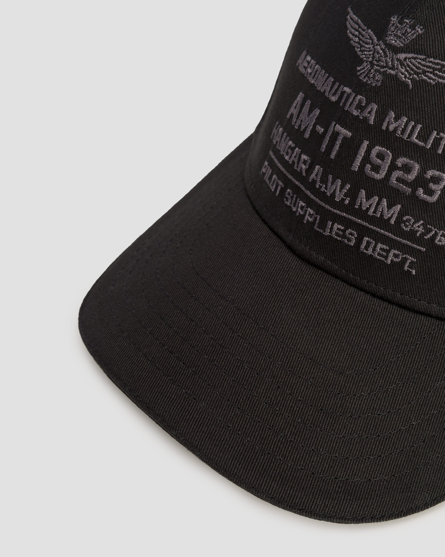 Kšiltovka Aeronautica Militare v Černé Barvě