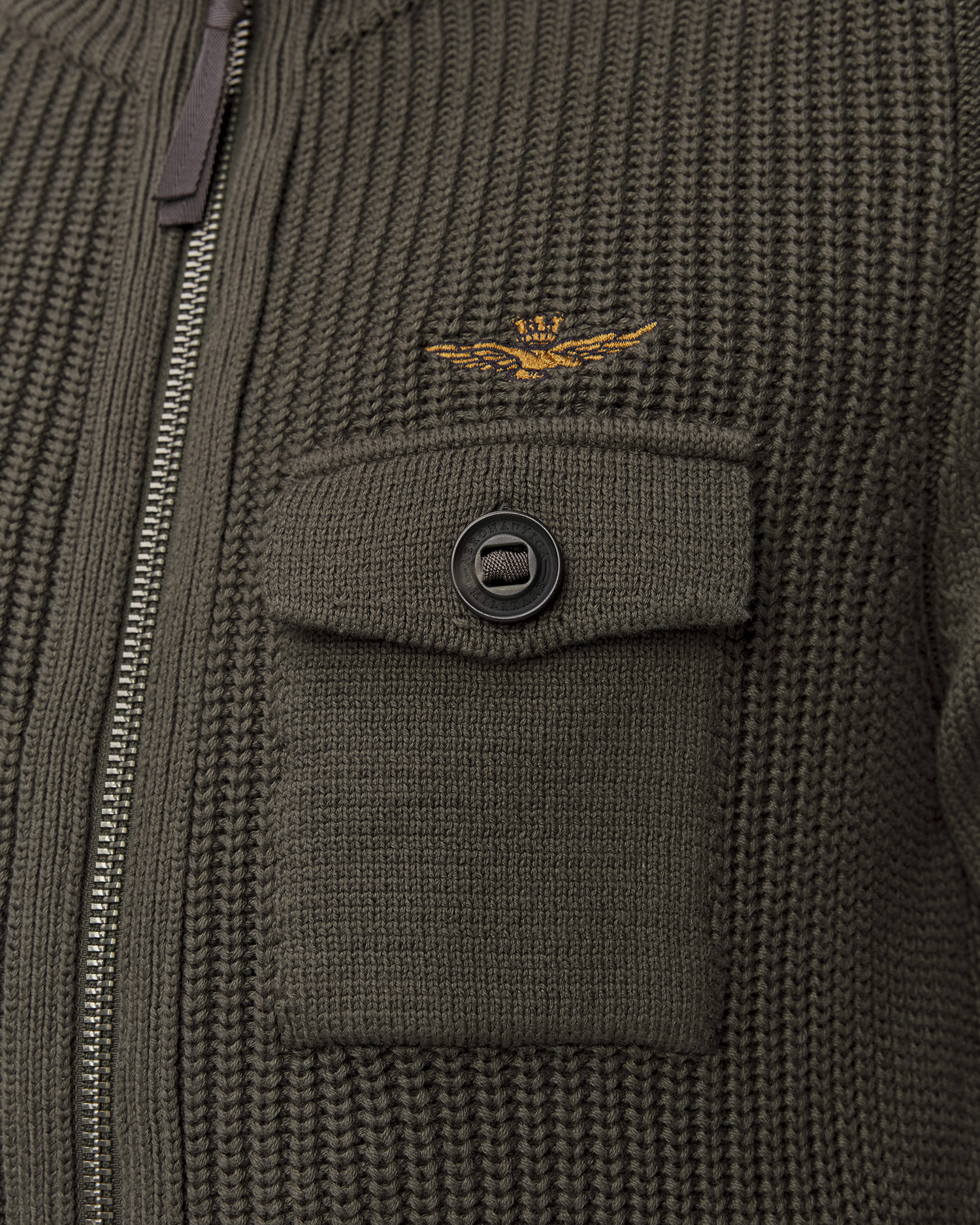 Zelený pánský svetr Aeronautica Militare