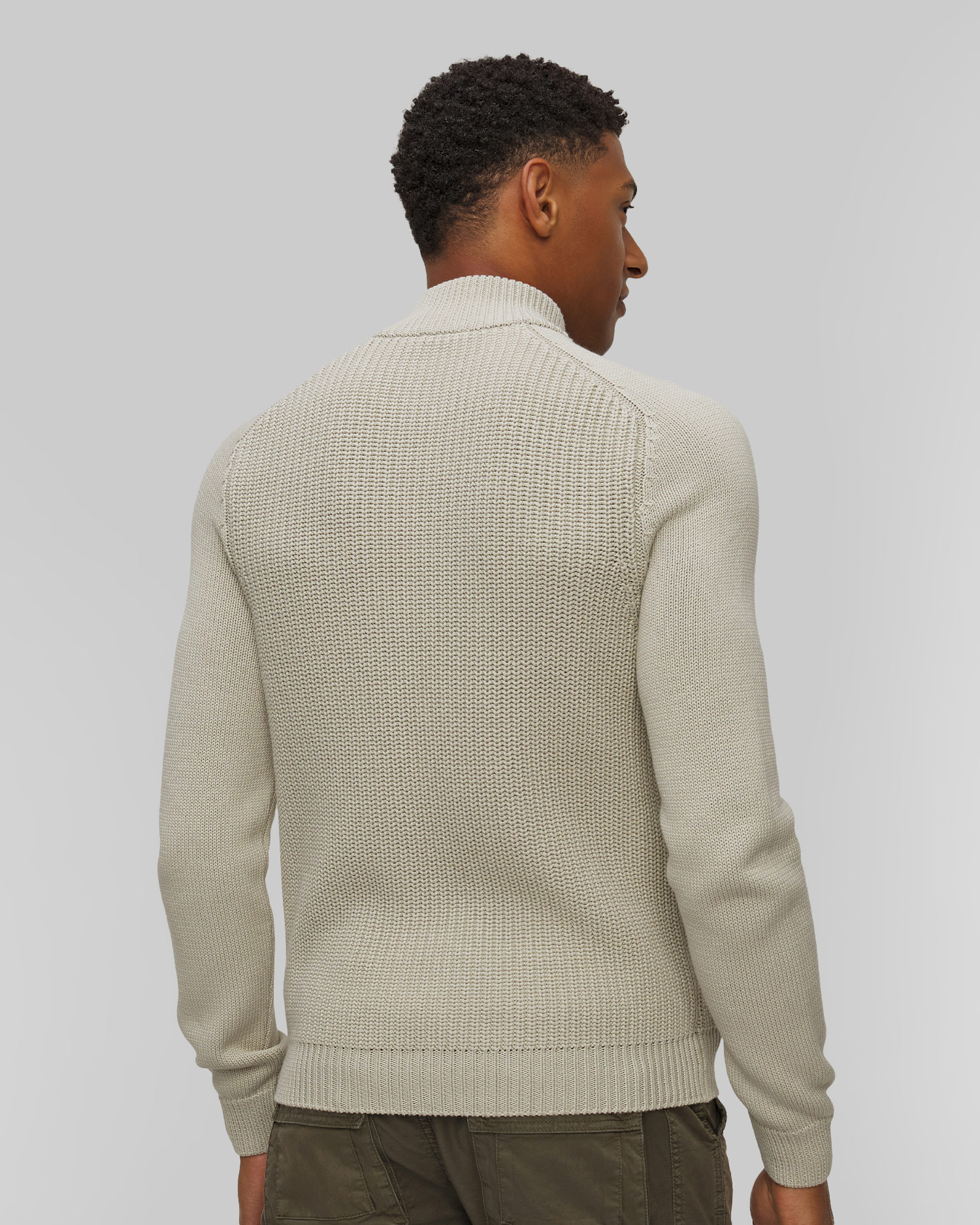 Maglione grigio da uomo Aeronautica Militare