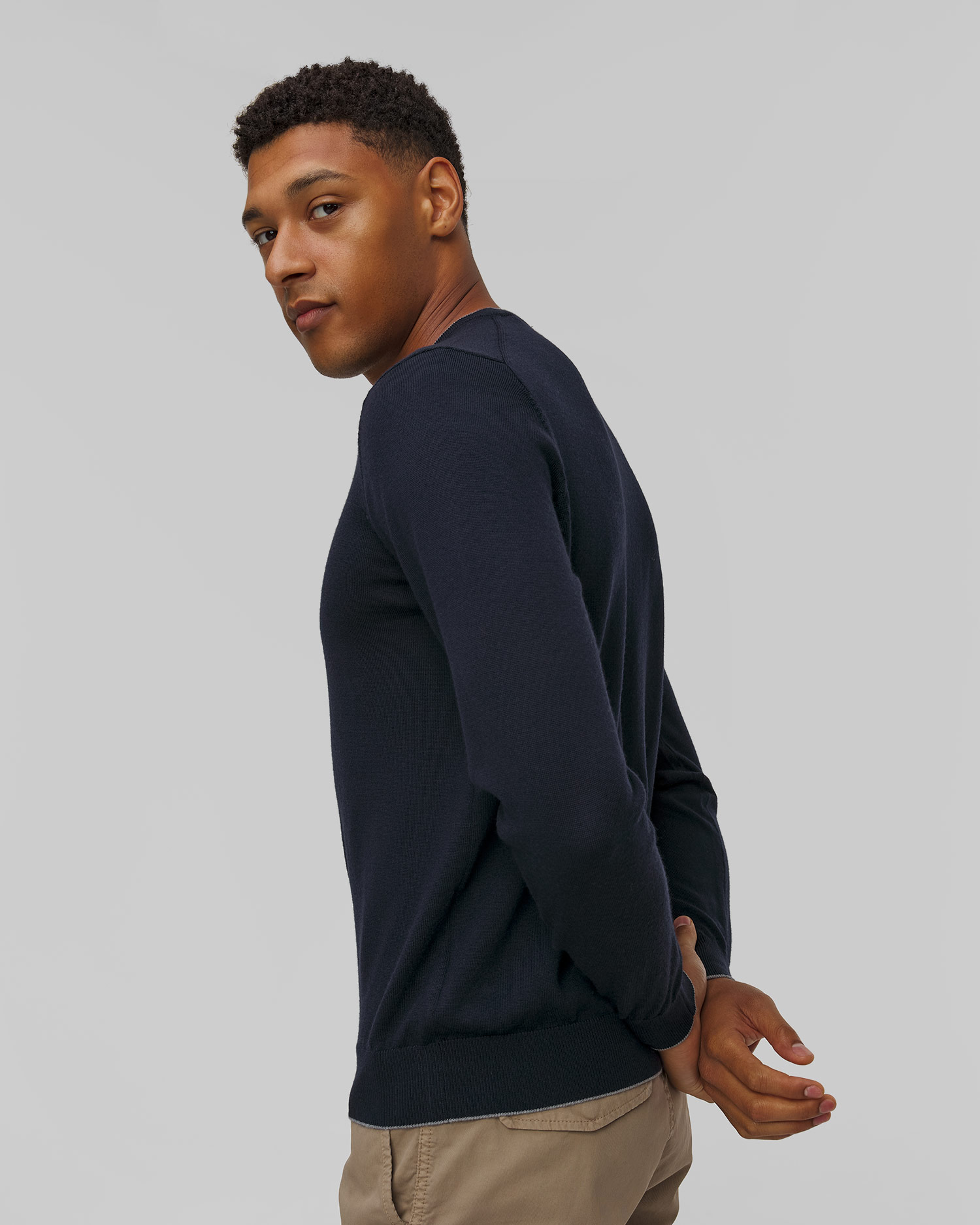 Aeronautica Militare Wollpullover für Herren in Marineblau