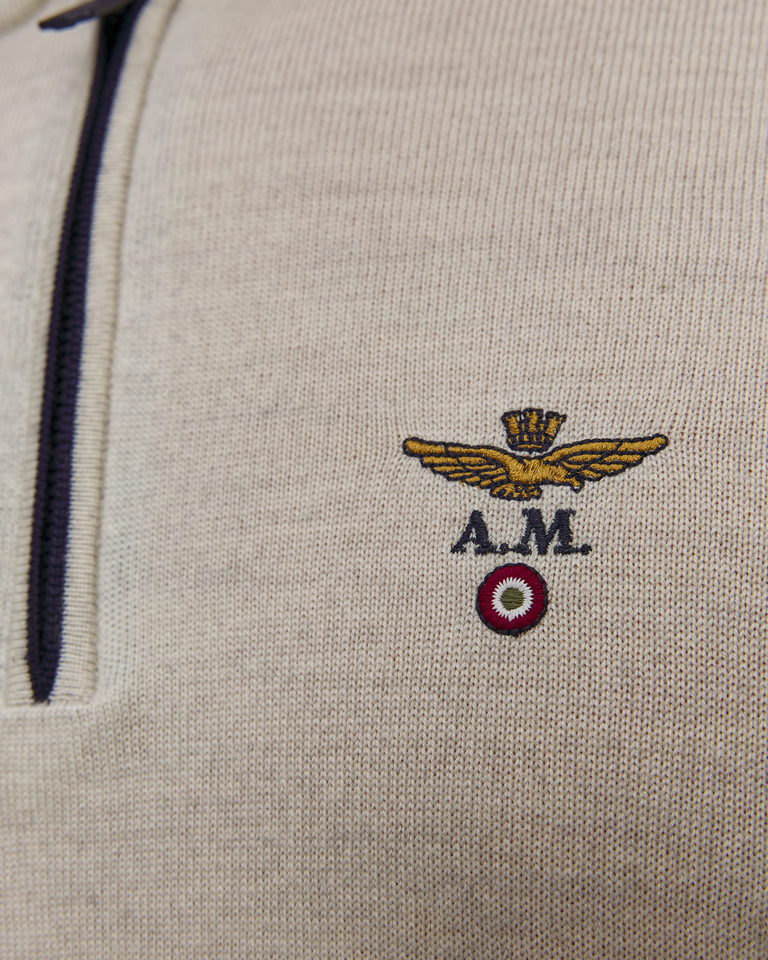 Aeronautica Militare Wollpullover für Herren in Grau