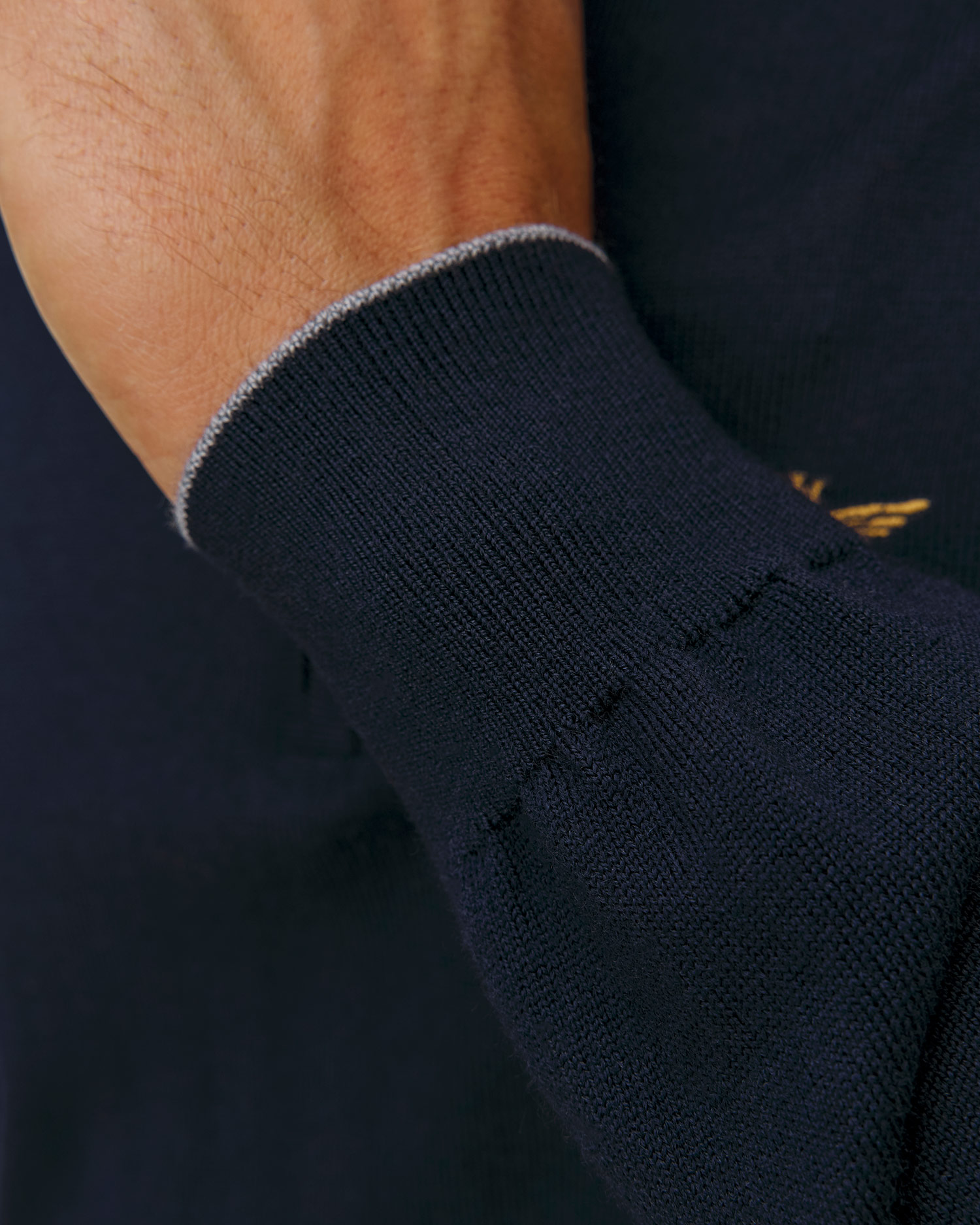 Aeronautica Militare Wollpullover für Herren in Marineblau