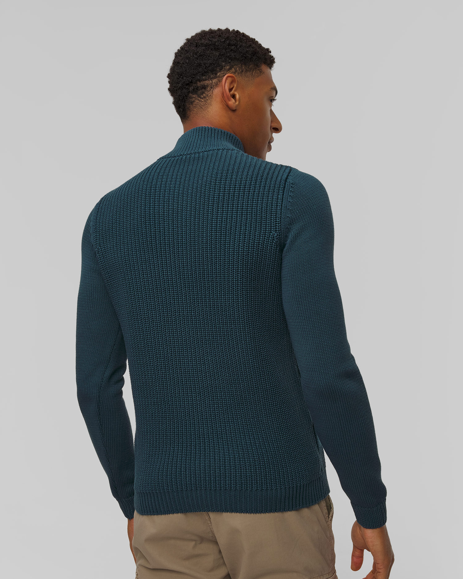 Niebieski sweter męski Aeronautica Militare