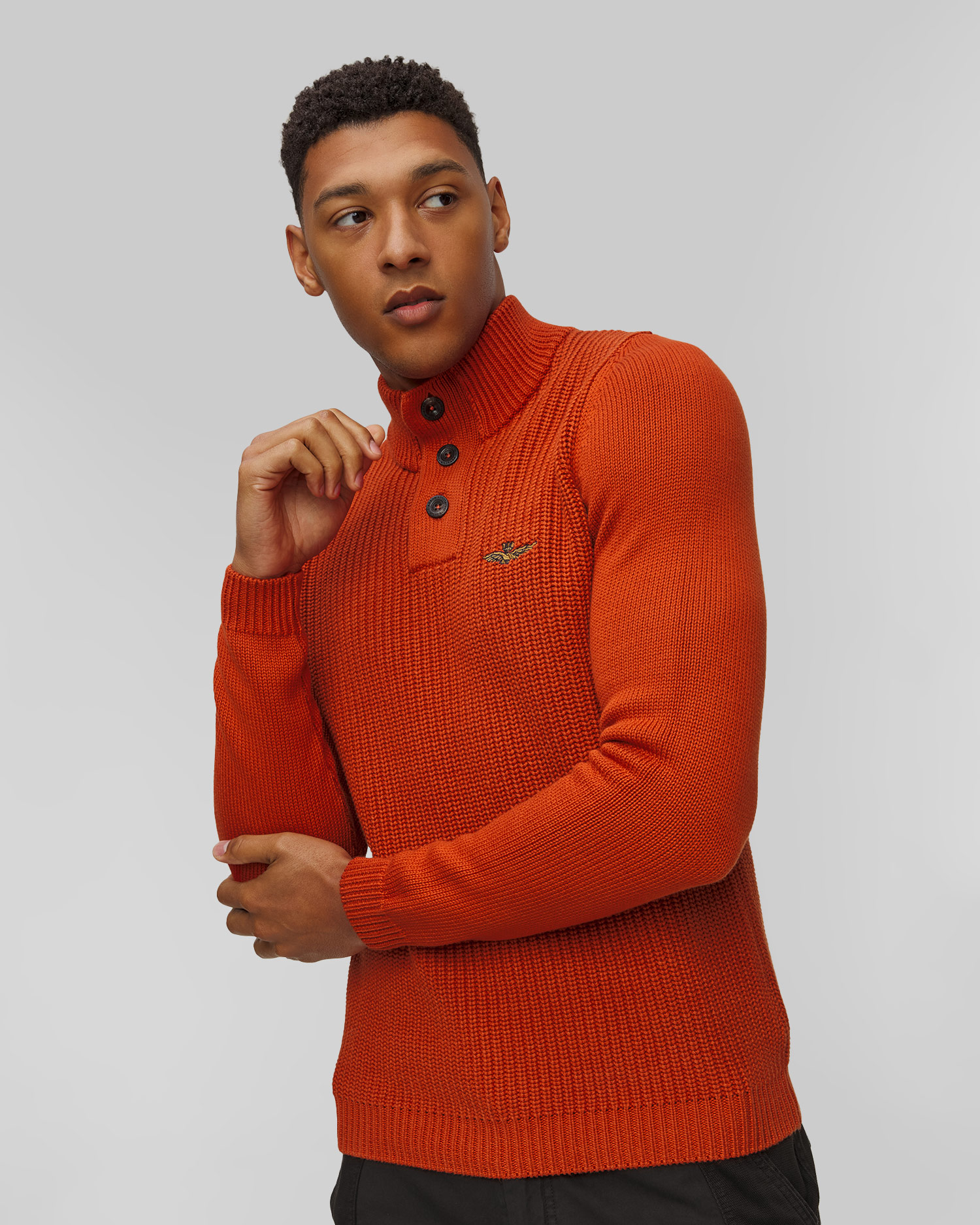 Aeronautica Militare Herrenpullover in Orange