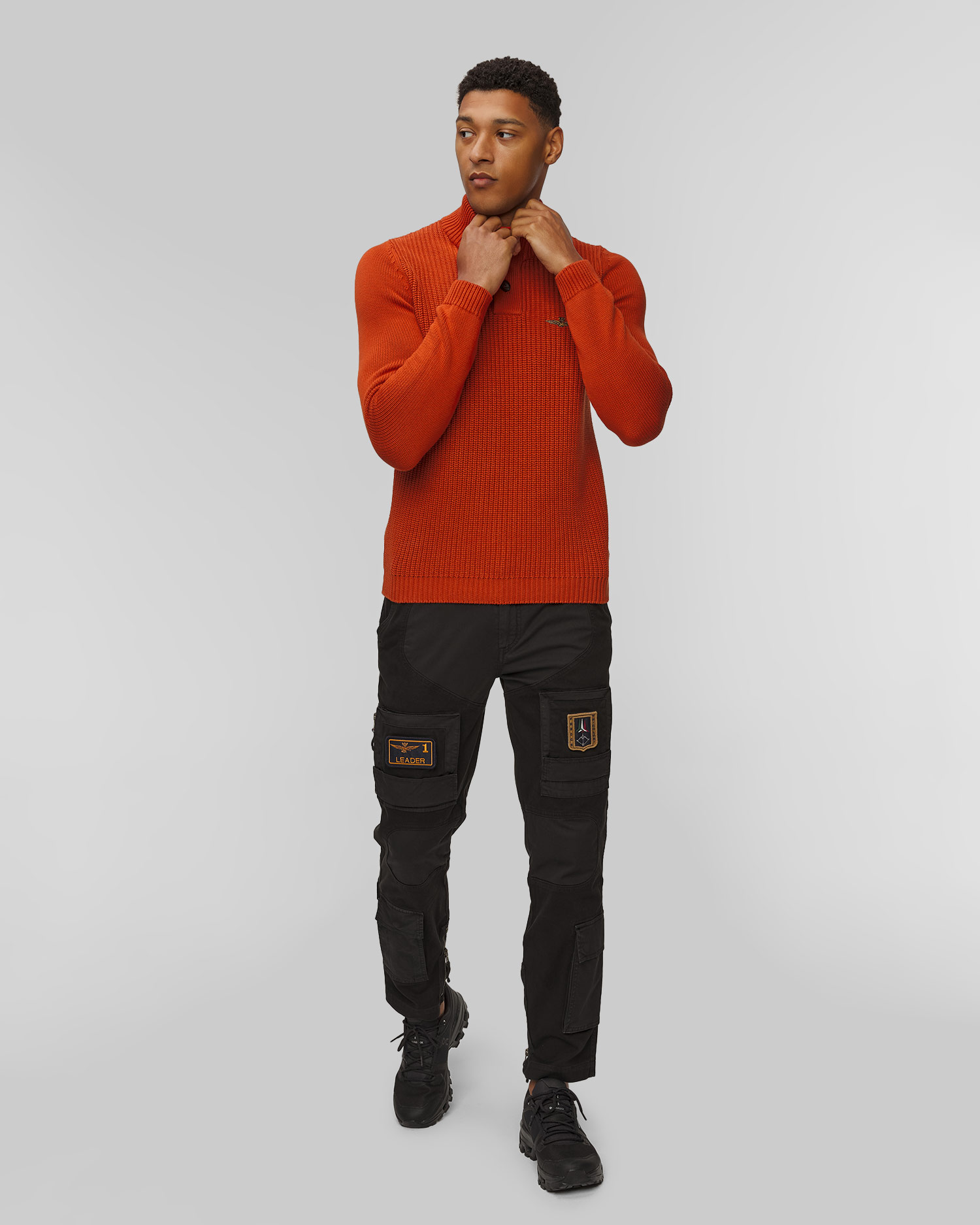 Aeronautica Militare Herrenpullover in Orange