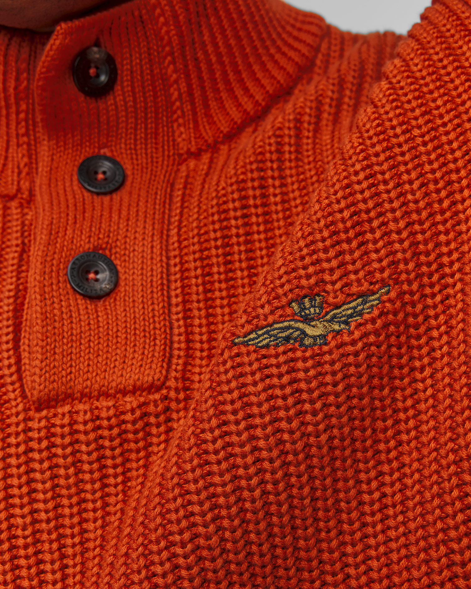 Aeronautica Militare Herrenpullover in Orange