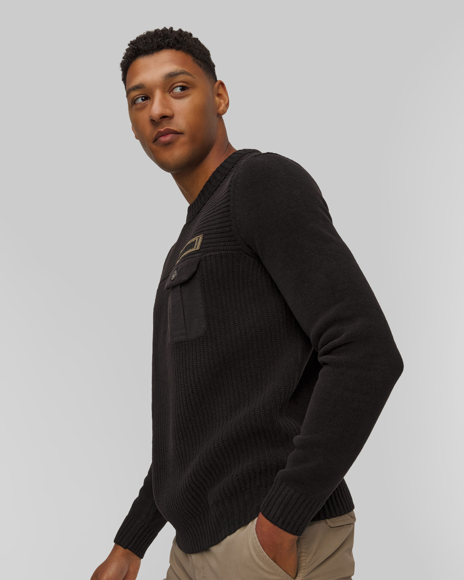 Aeronautica Militare Herrenpullover in Schwarz