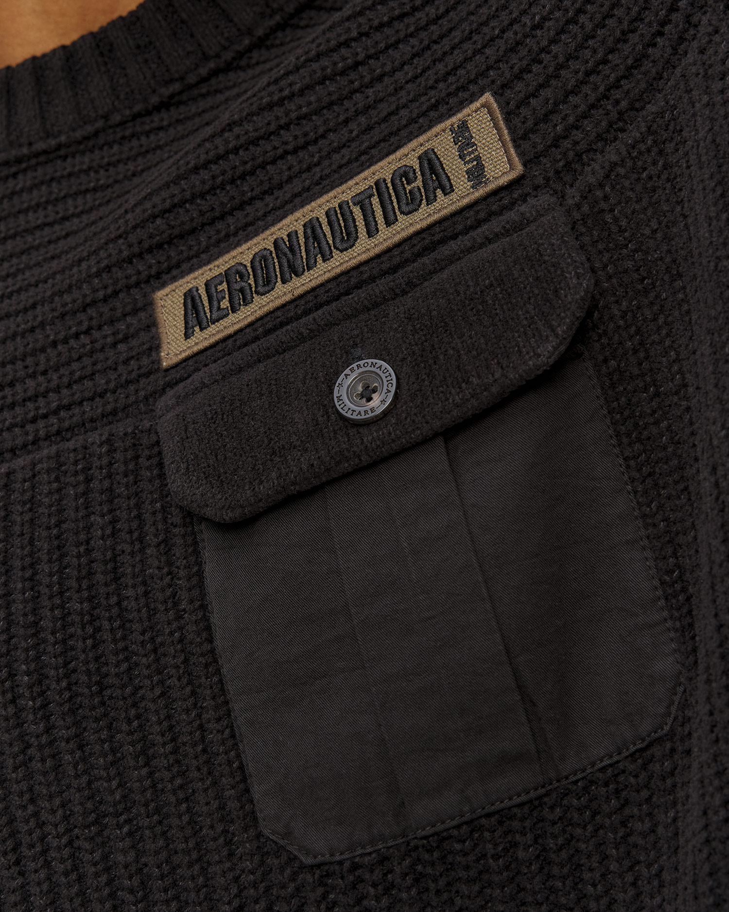 Aeronautica Militare Herrenpullover in Schwarz