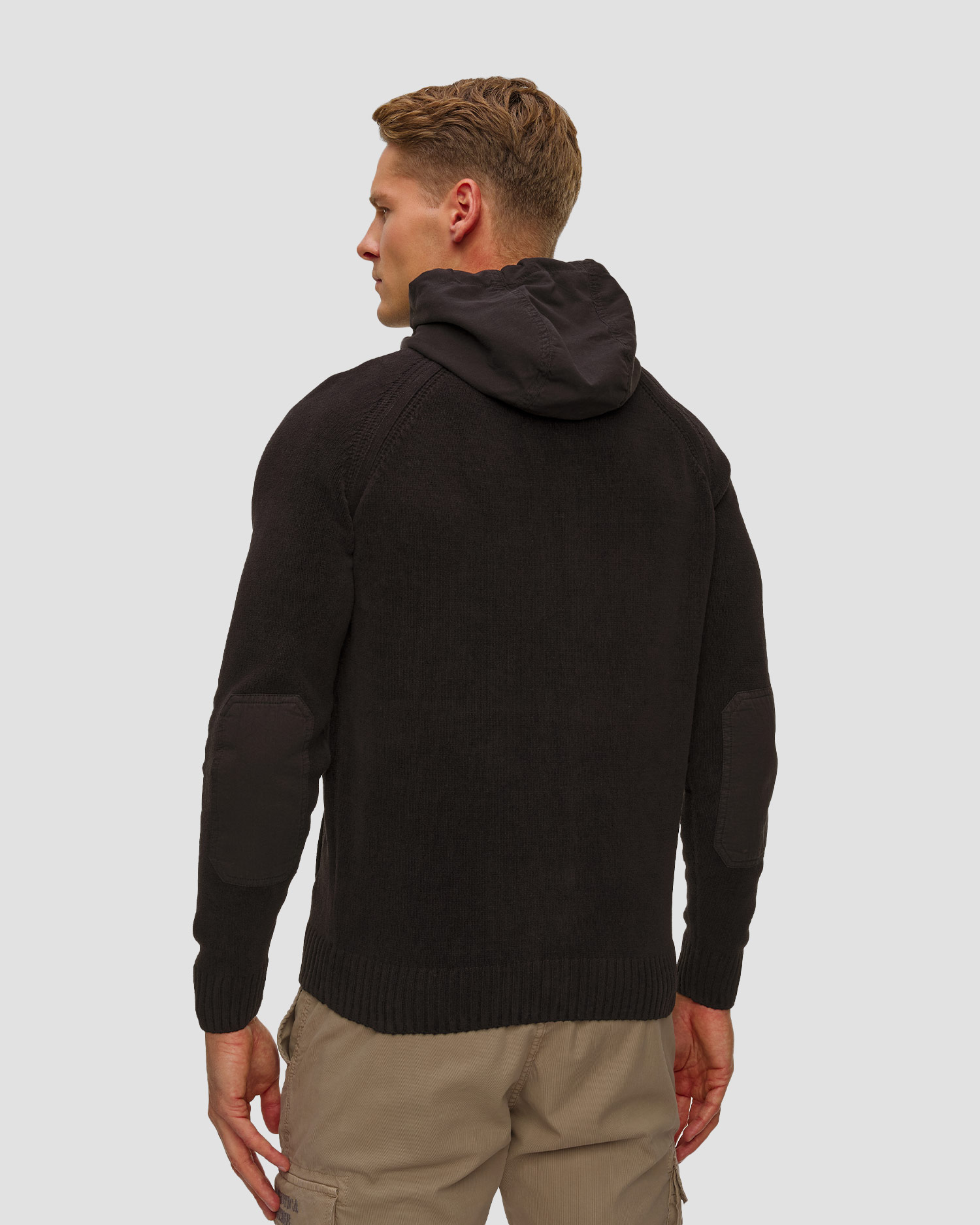 Czarny sweter męski Aeronautica Militare