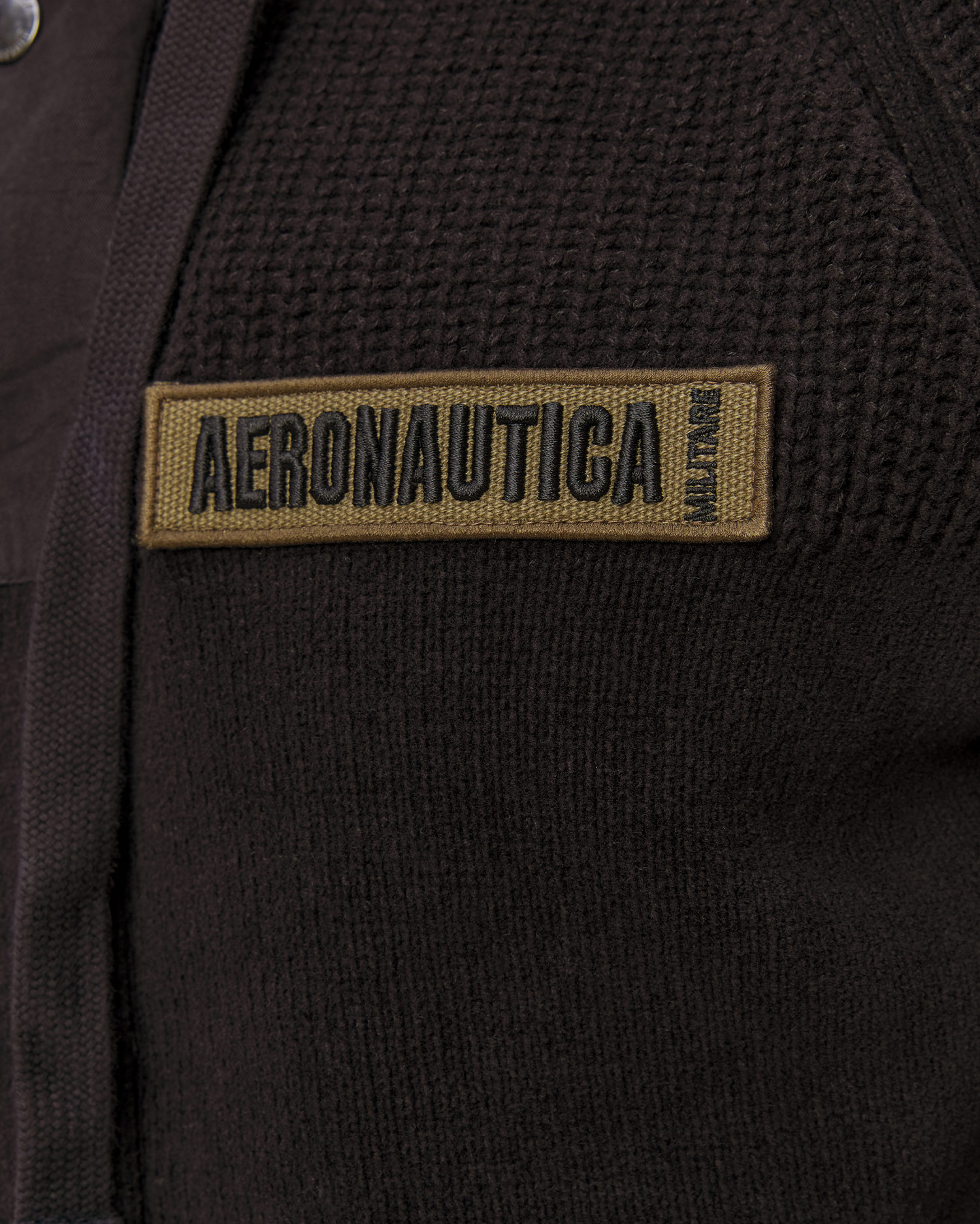 Czarny sweter męski Aeronautica Militare