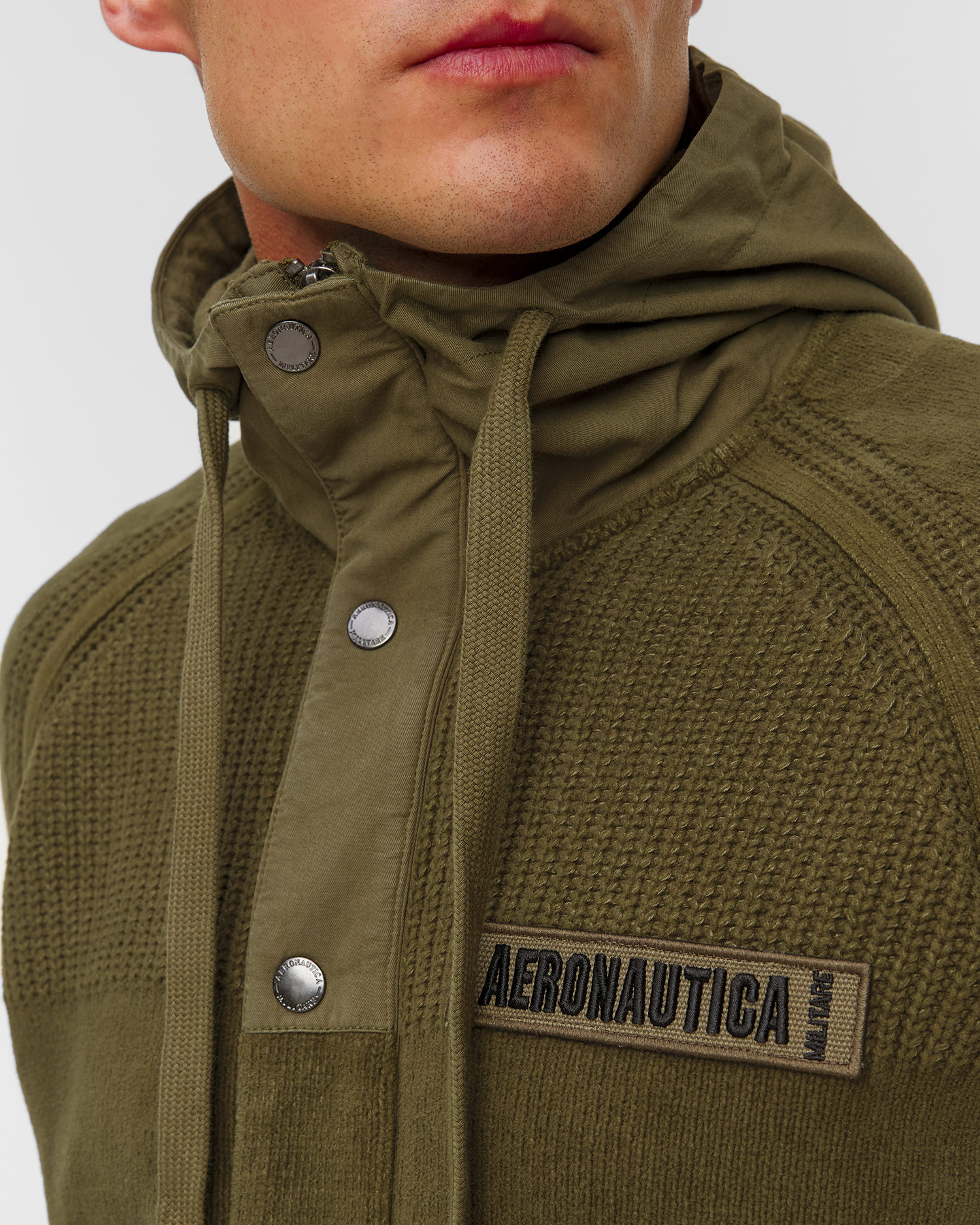 Zielony sweter męski Aeronautica Militare