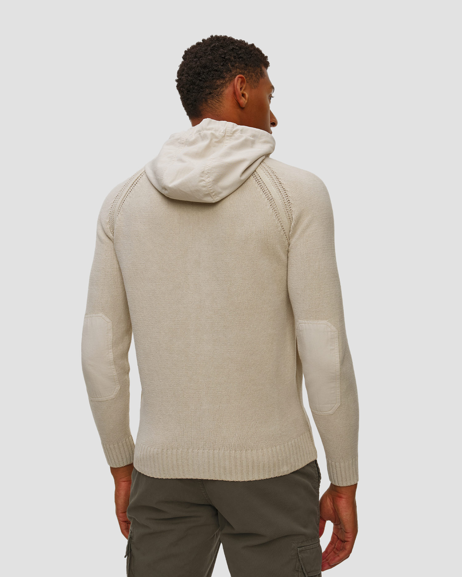 Beżowy sweter męski Aeronautica Militare