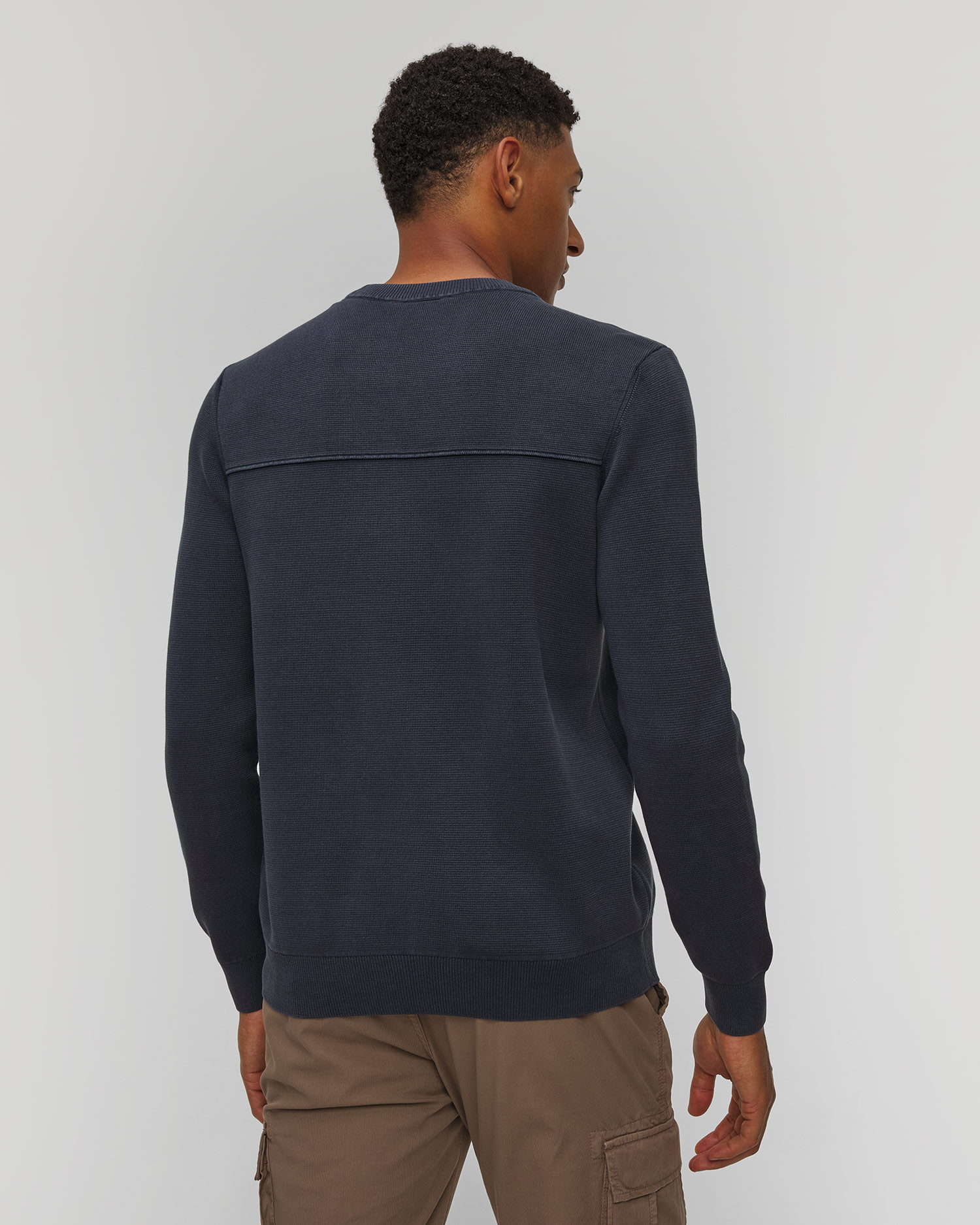 Tmavě modrý pánský svetr Aeronautica Militare