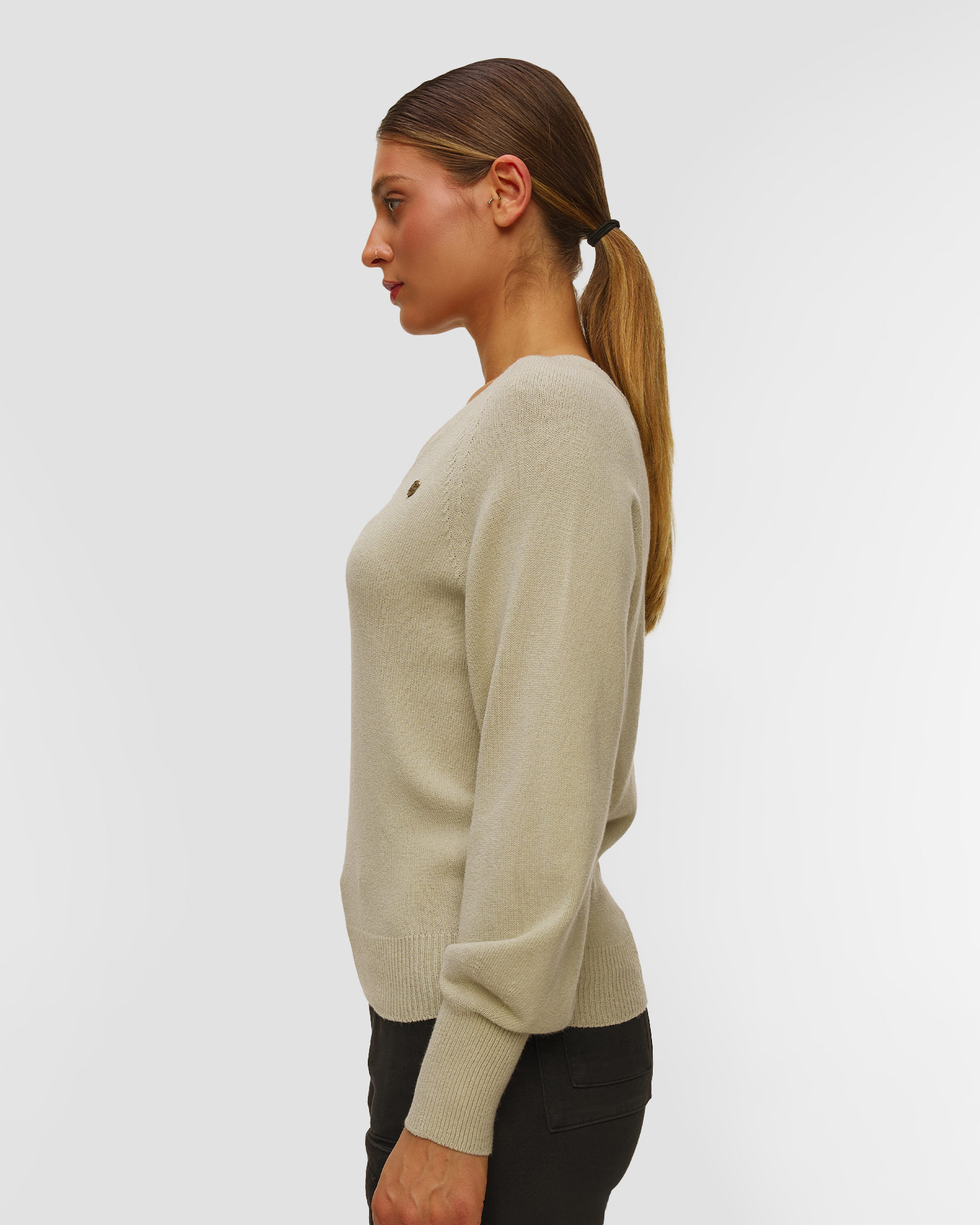 Dámský béžový svetr Aeronautica Militare