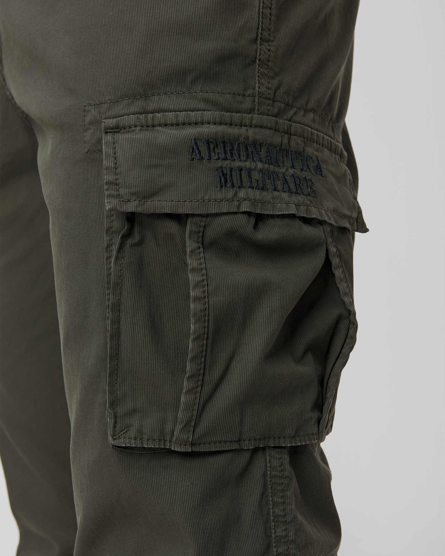 Zelené pánské kapsáčové kalhoty Aeronautica Militare