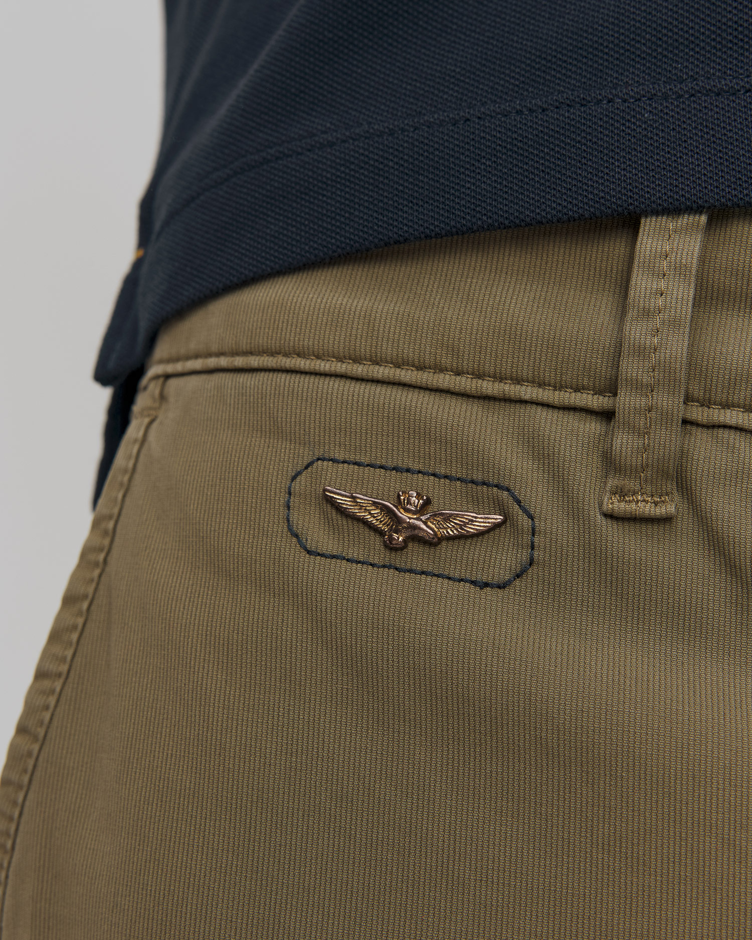 Pánske zelené nohavice cargo Aeronautica Militare