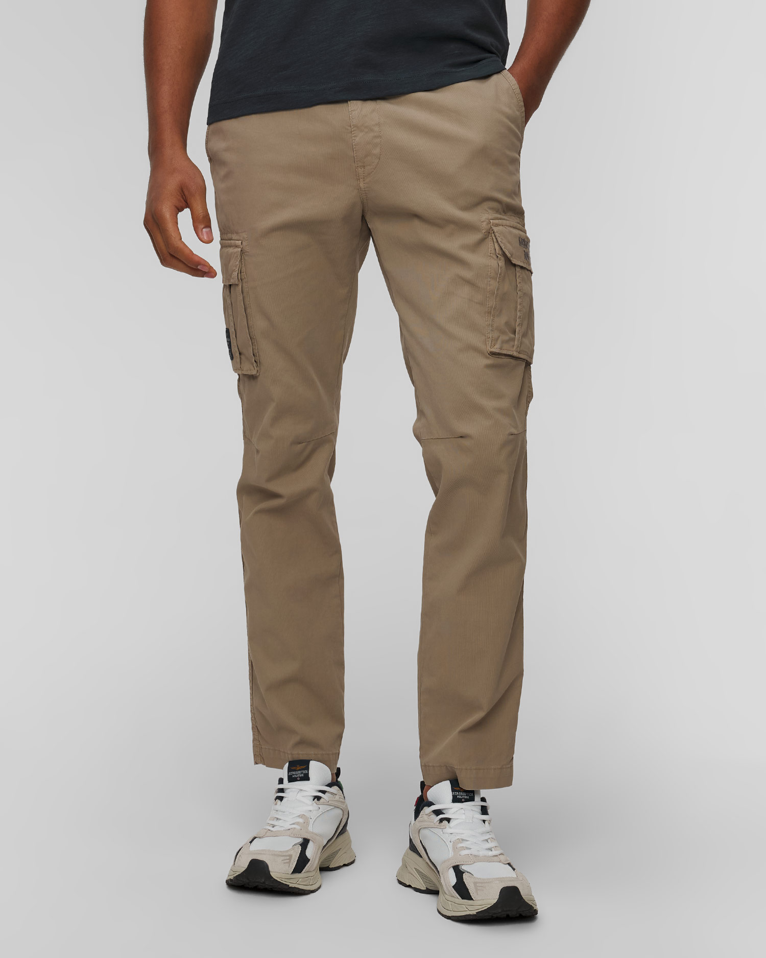 Aeronautica Militare Cargohose für Herren in Beige