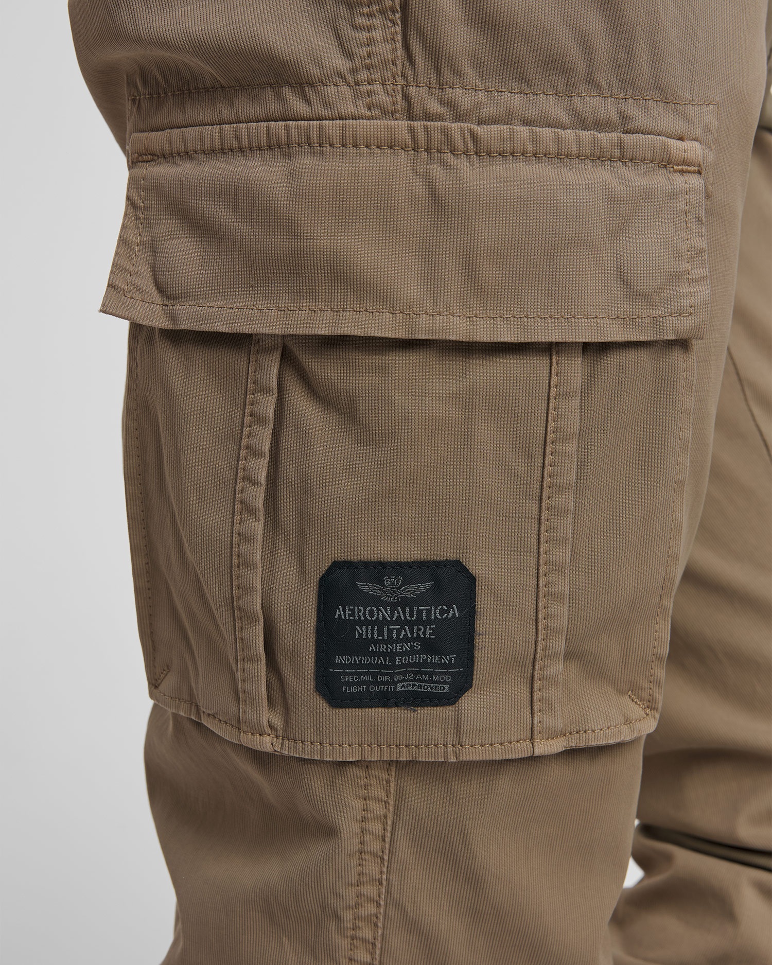 Pánske béžové cargo nohavice Aeronautica Militare