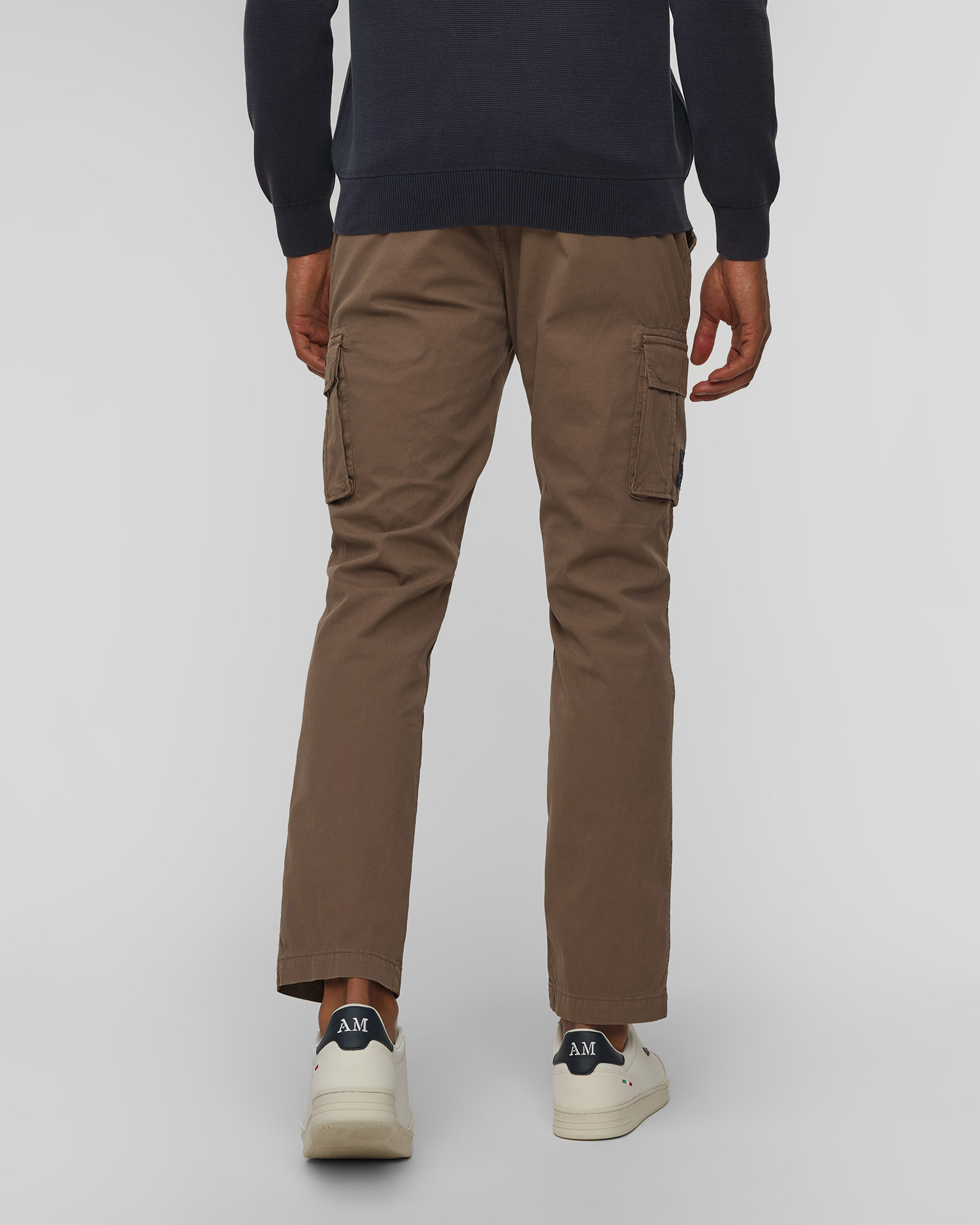Pánske hnedé nohavice cargo Aeronautica Militare