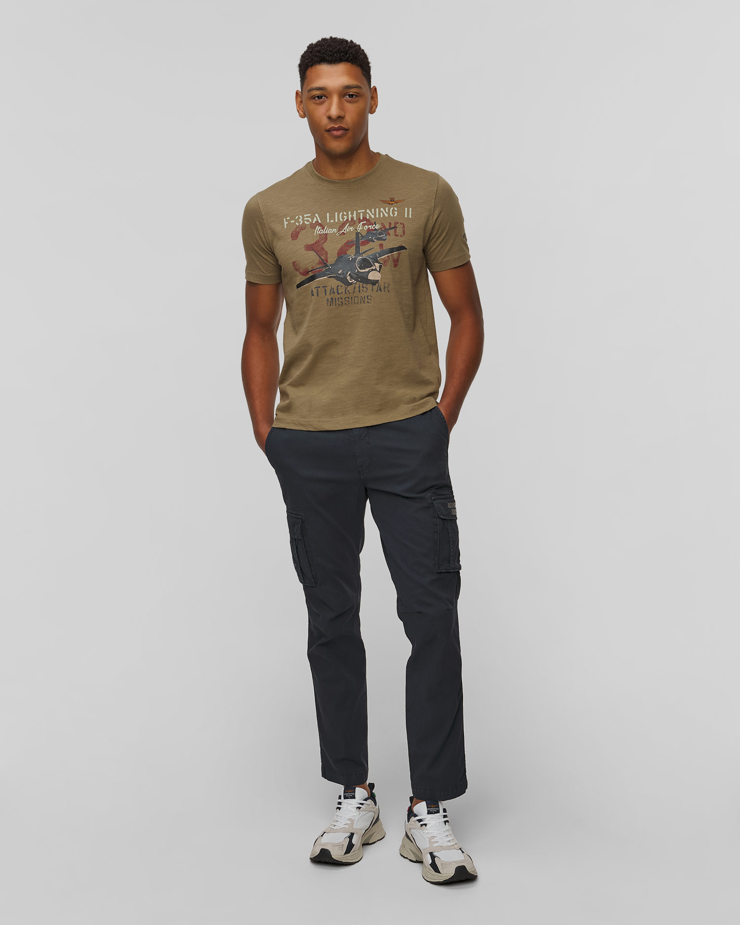 Aeronautica Militare Herren-Cargohose in Marineblau