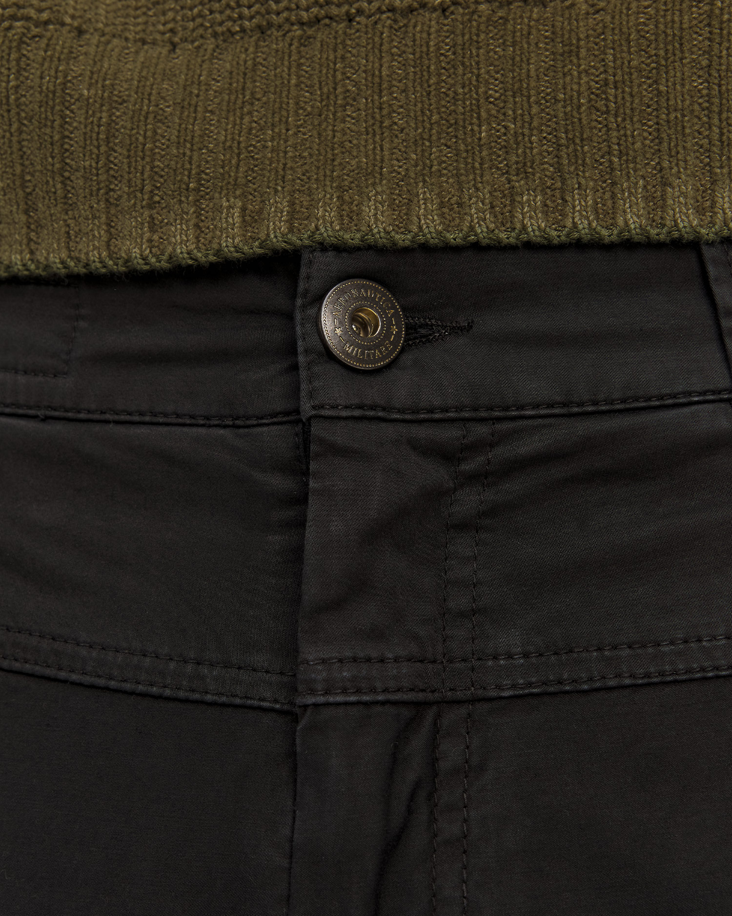 Pánske čierne bojové nohavice Aeronautica Militare