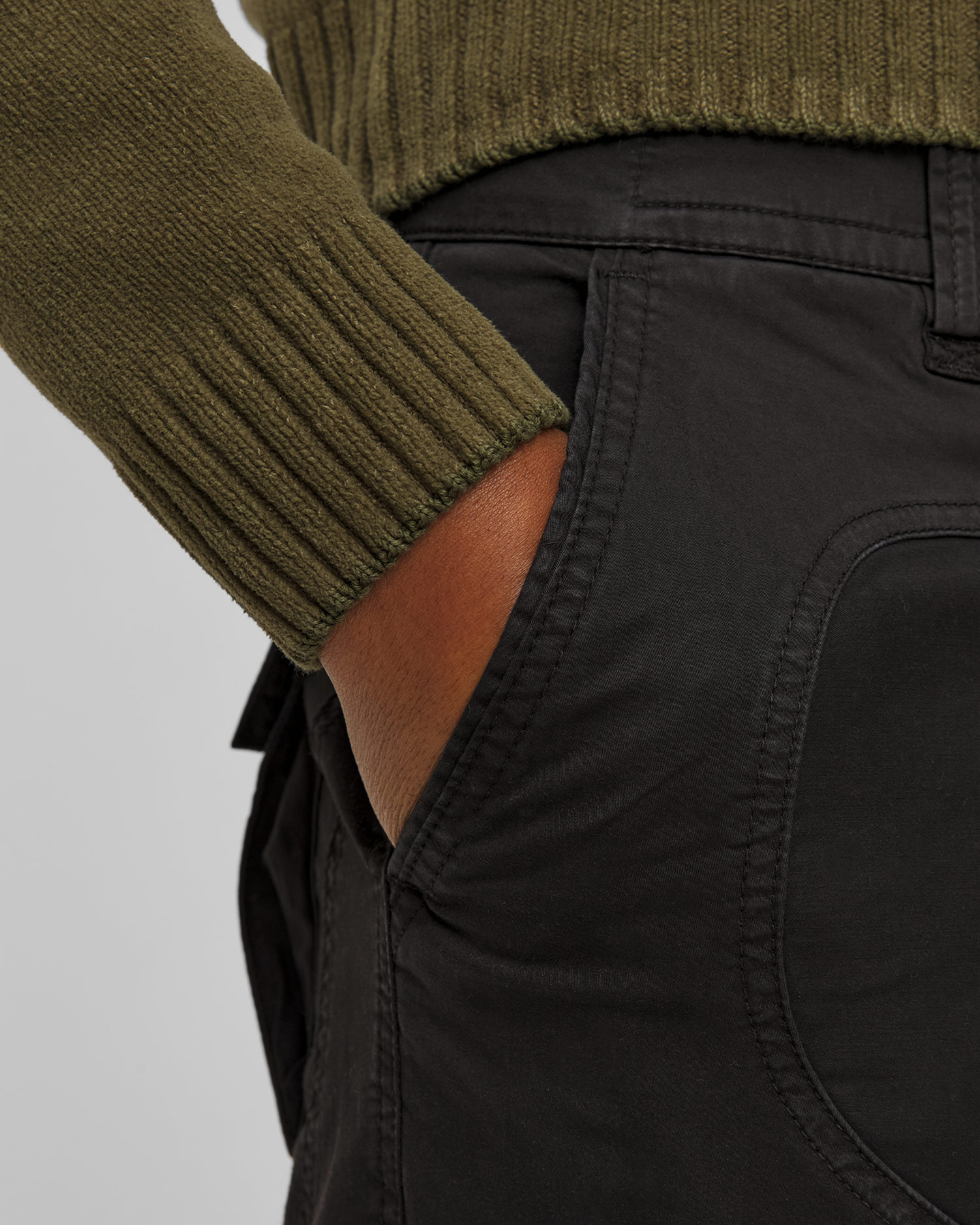 Pánske čierne bojové nohavice Aeronautica Militare