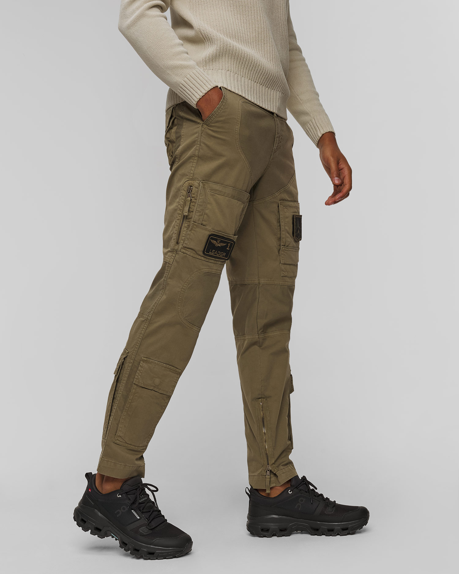 Pánske zelené bojové nohavice Aeronautica Militare