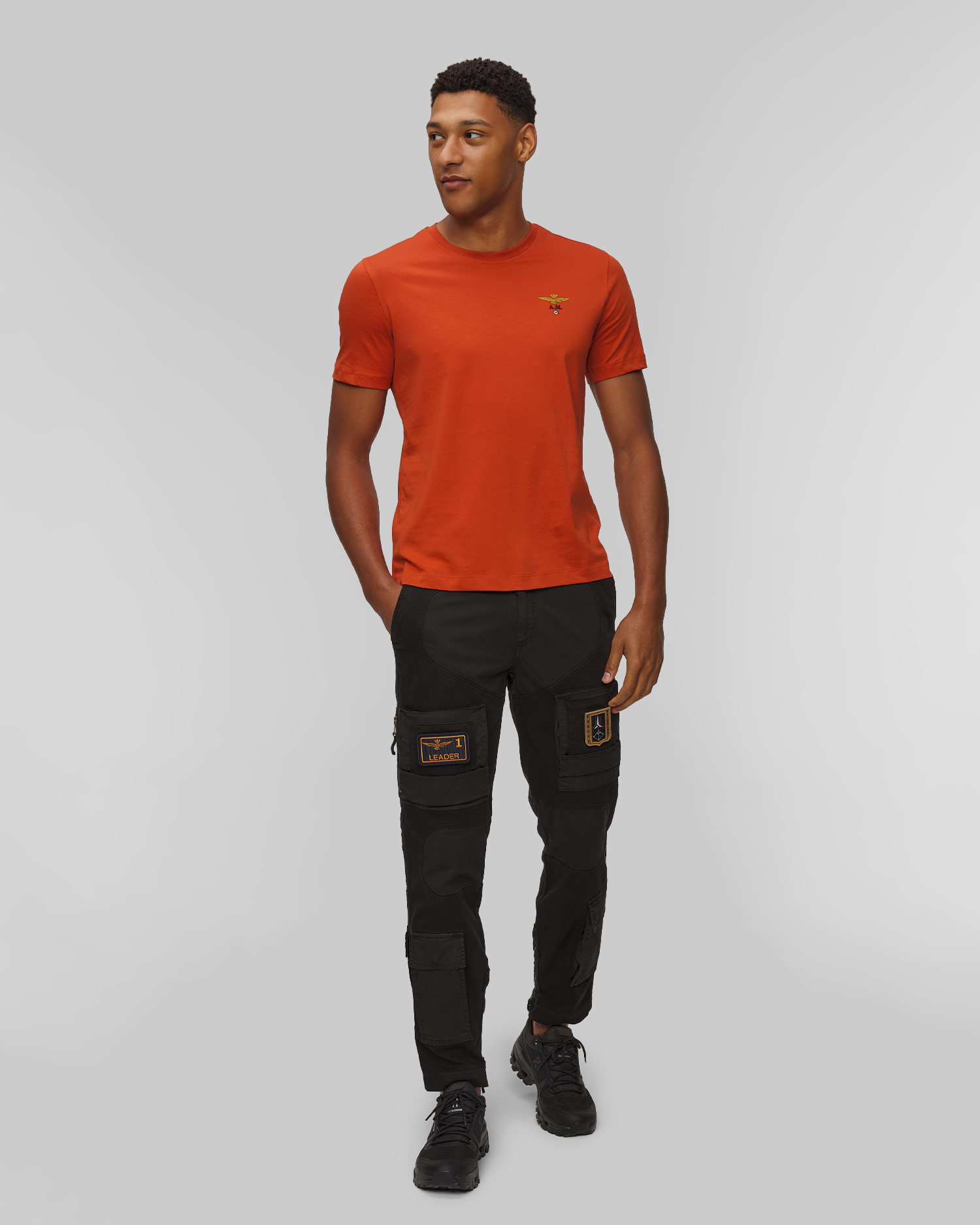 Aeronautica Militare Herren-Cargohose in Schwarz