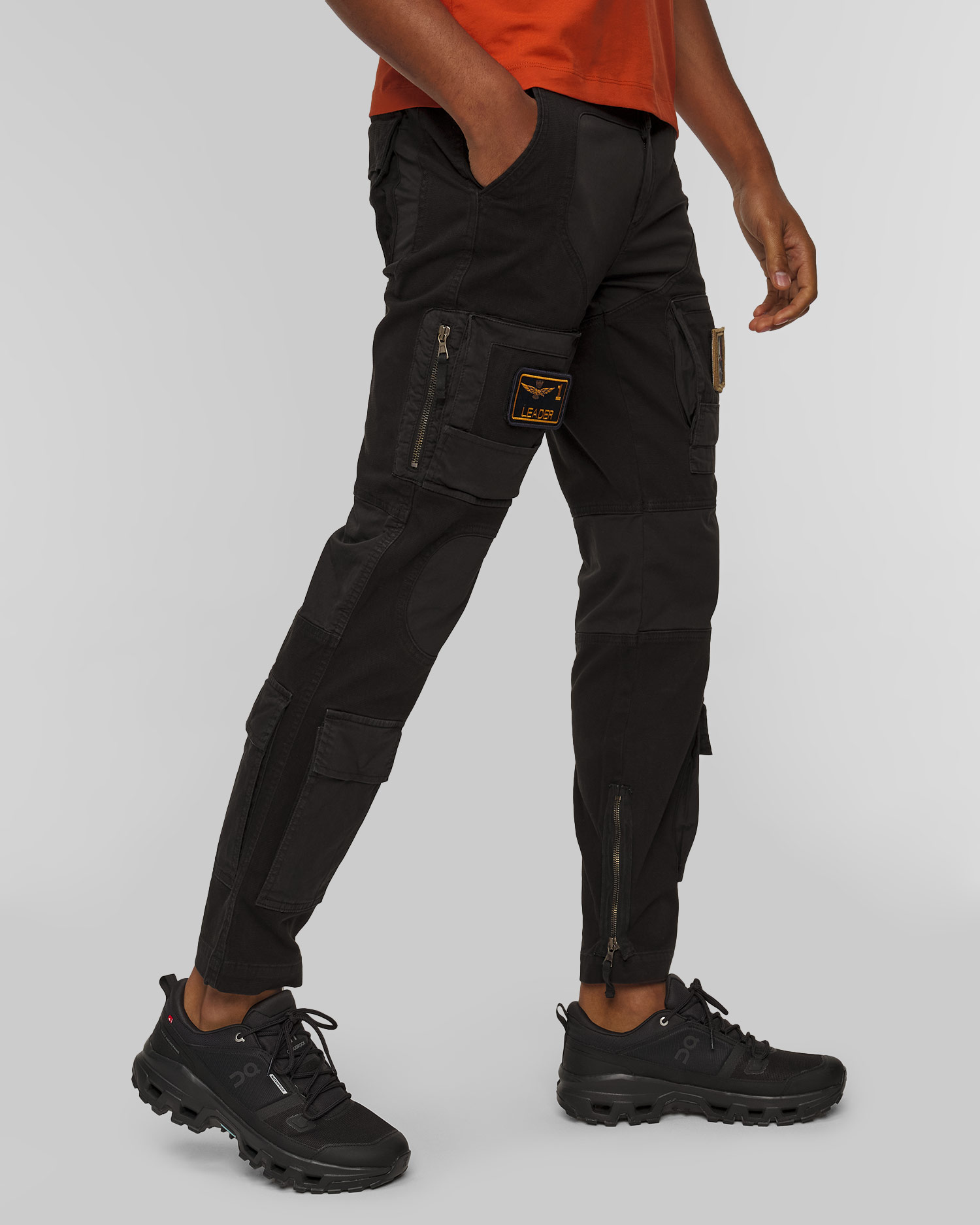 Aeronautica Militare Herren-Cargohose in Schwarz