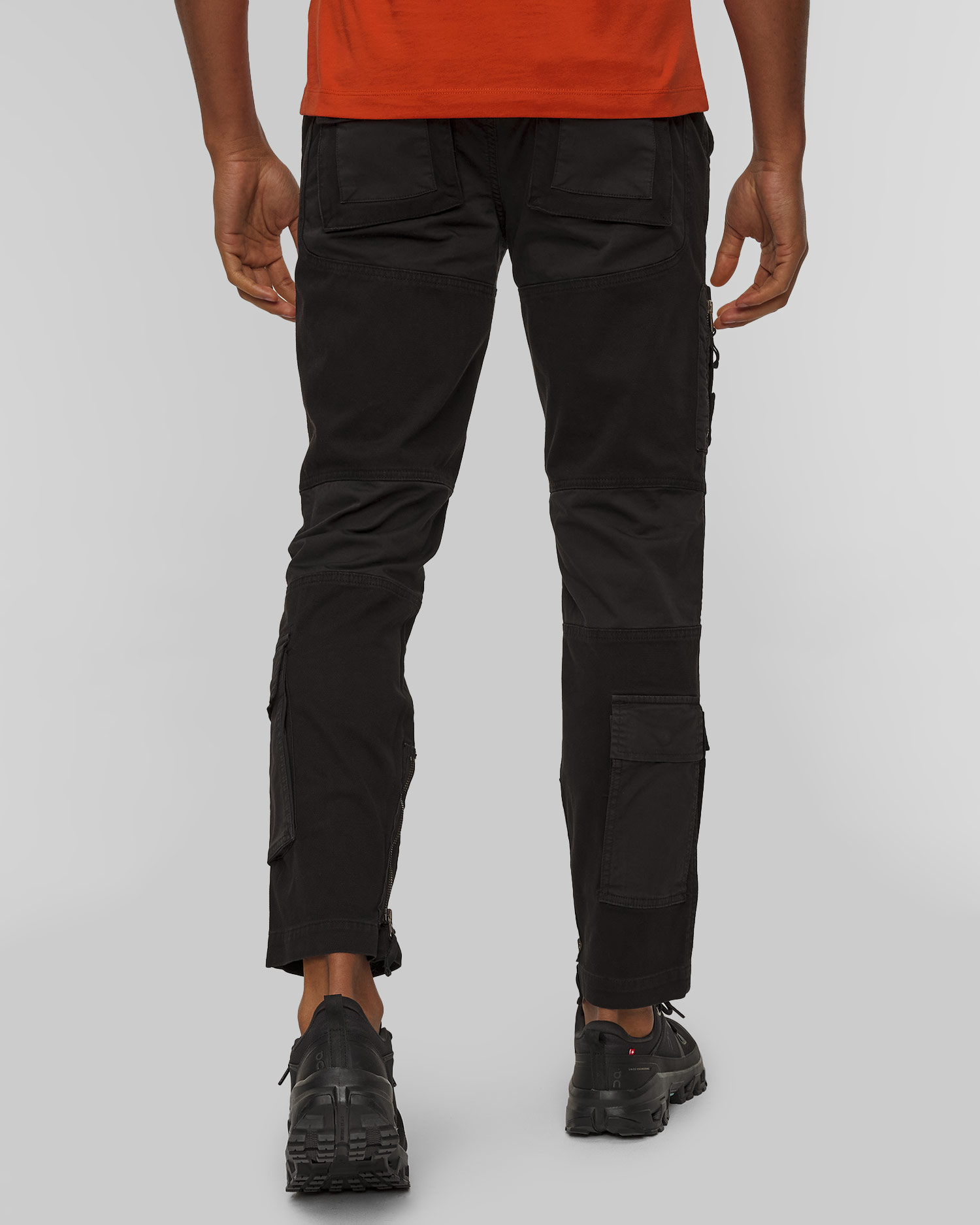 Aeronautica Militare Herren-Cargohose in Schwarz