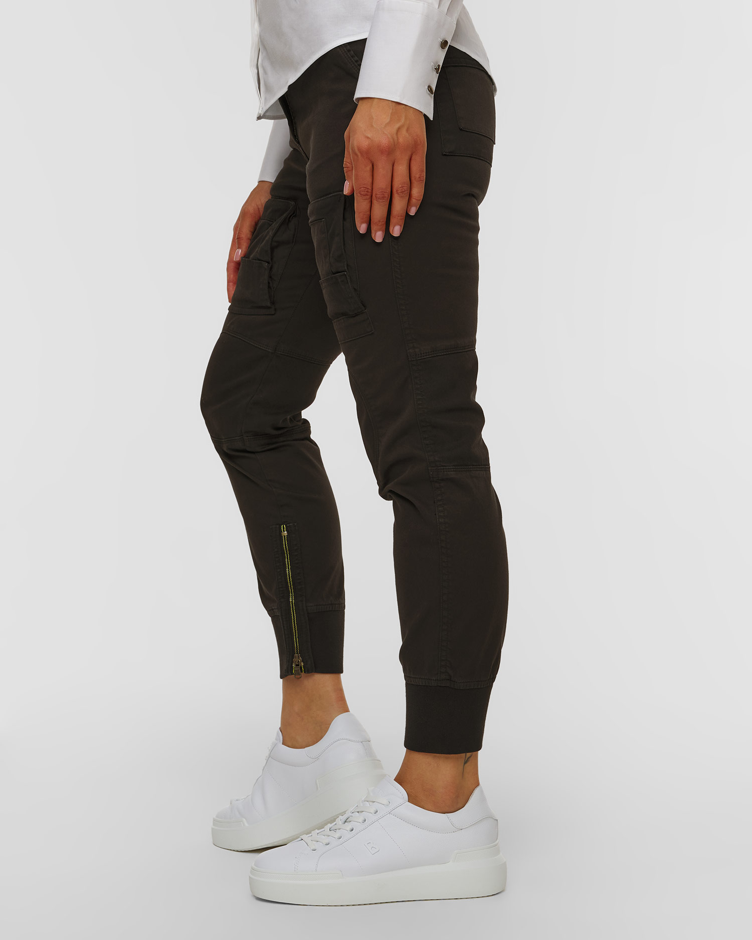 Černé dámské kalhoty Aeronautica Militare