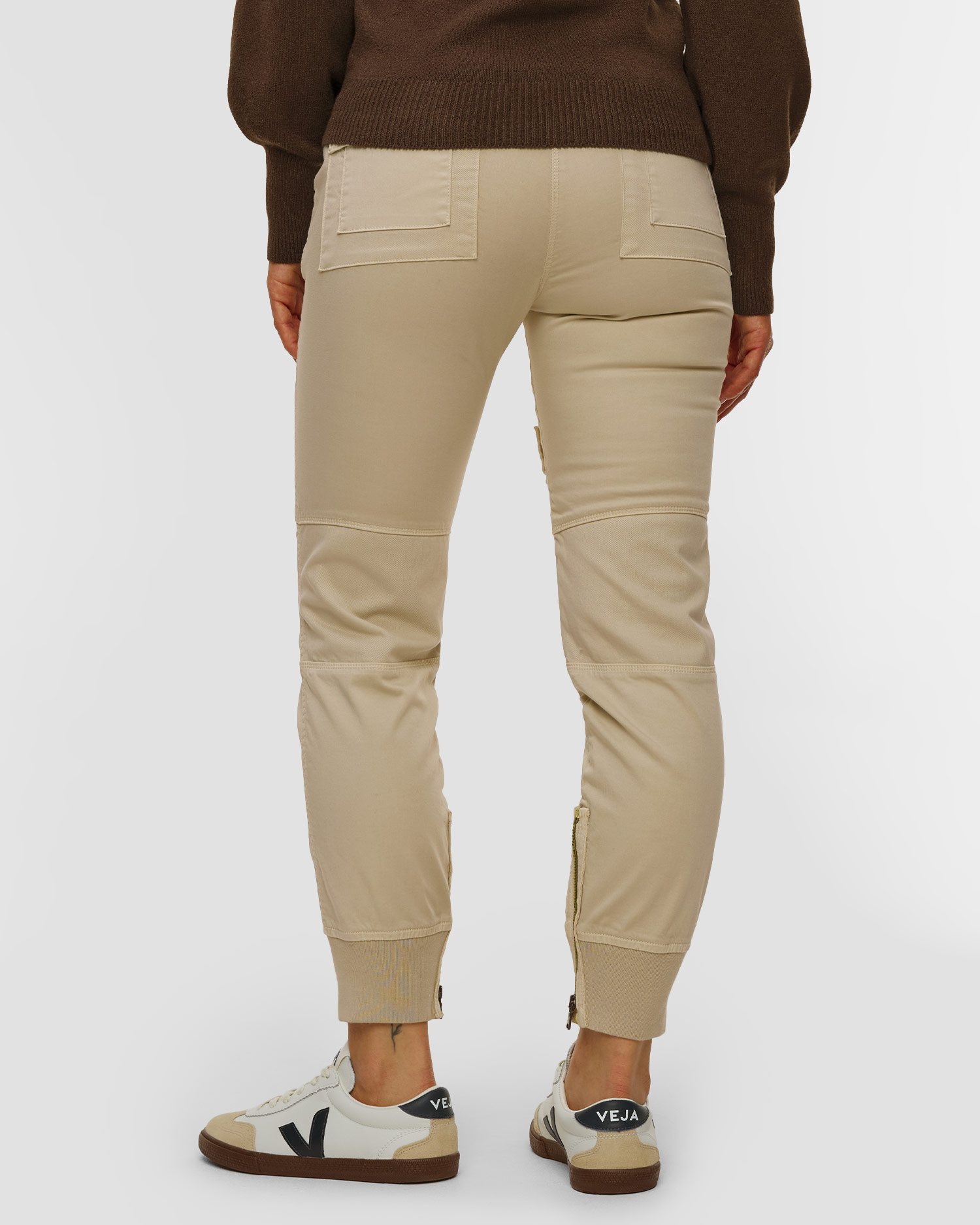 Dámské béžové kalhoty Aeronautica Militare