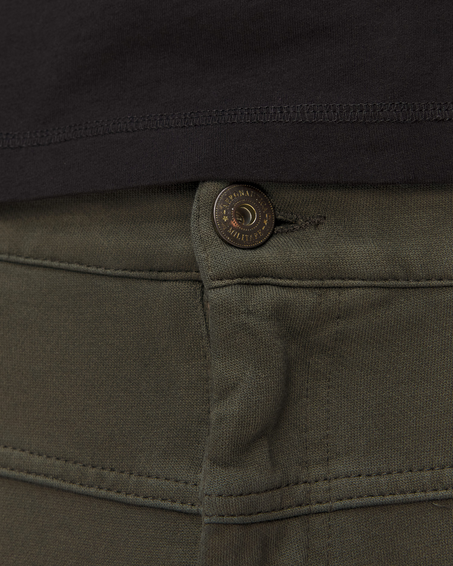 Zelené pánské kapsáčové tepláky Aeronautica Militare