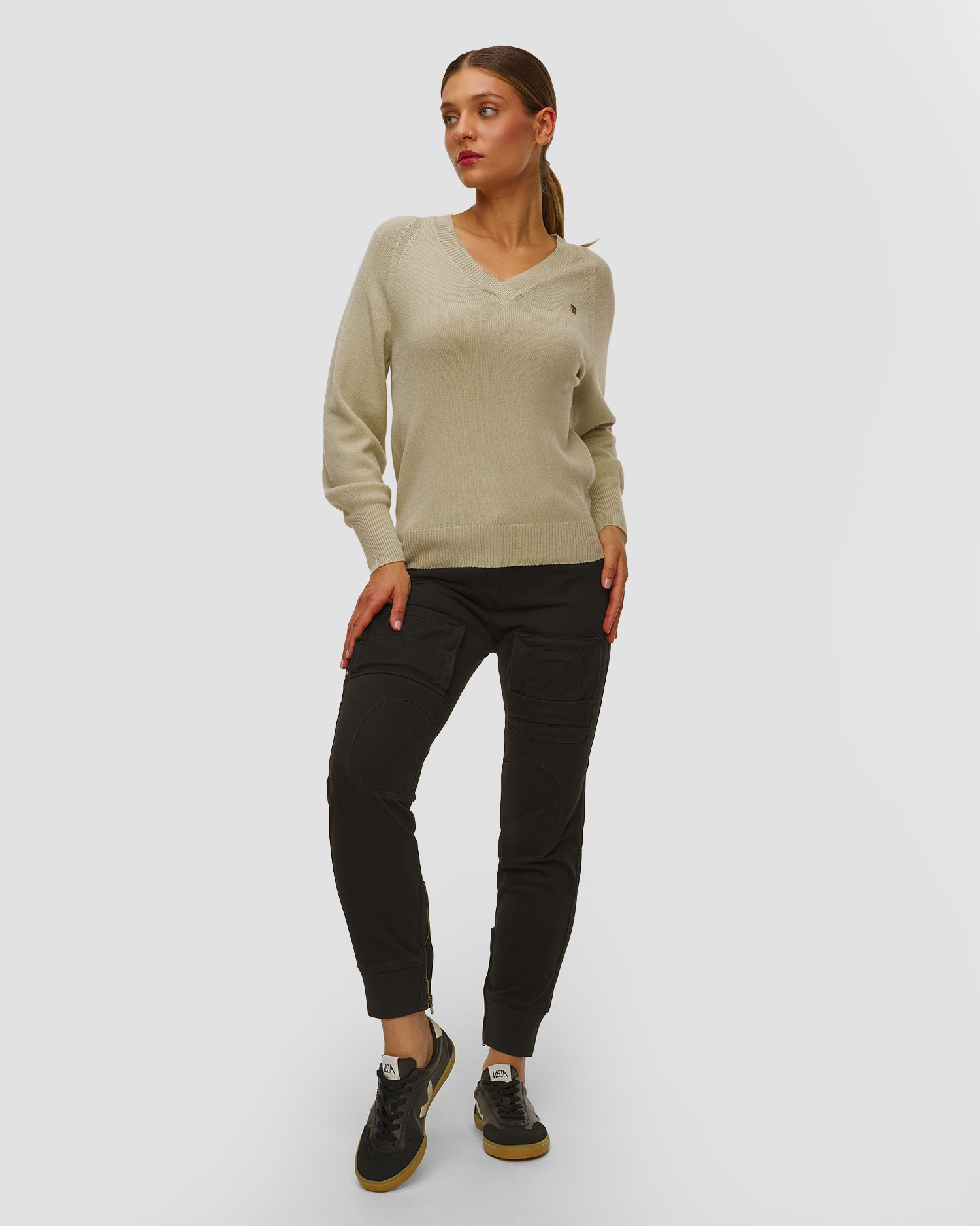 Černé dámské kalhoty Aeronautica Militare