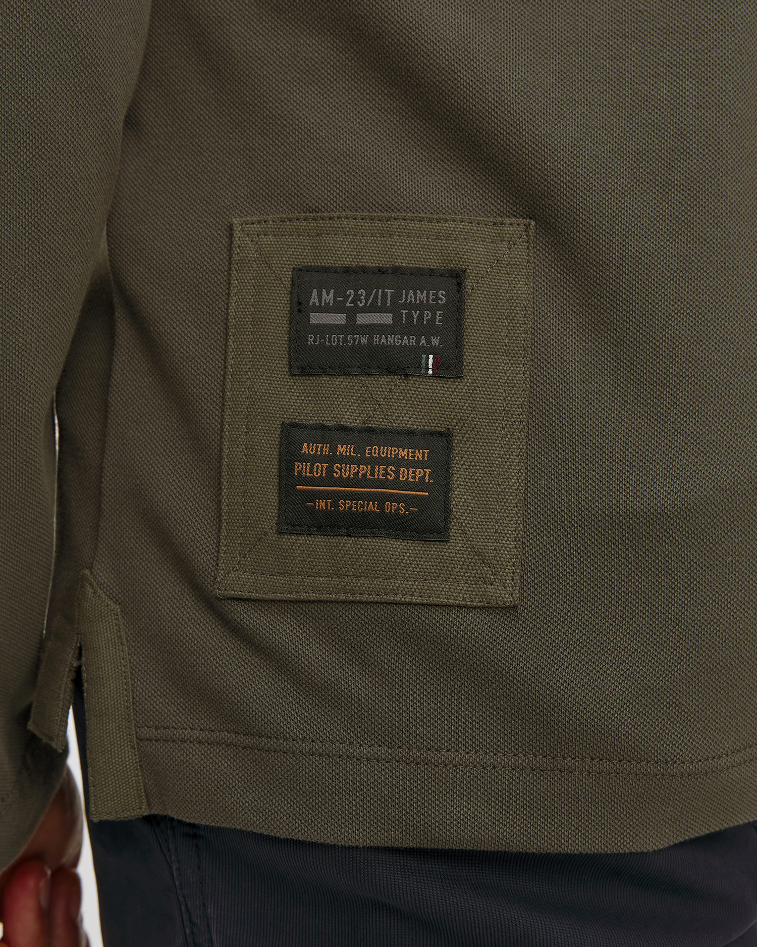 Polo a maniche lunghe da uomo Aeronautica Militare