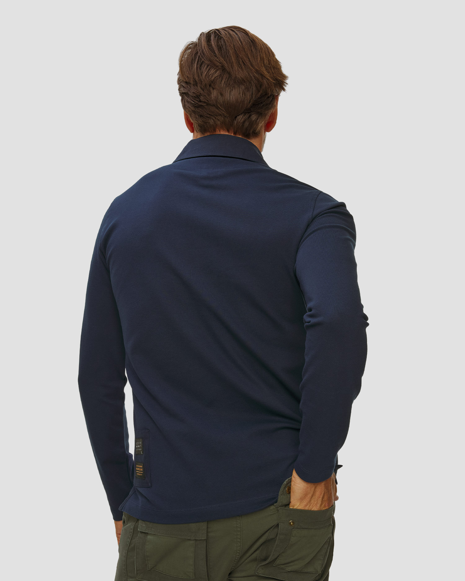 Polo a maniche lunghe da uomo Aeronautica Militare