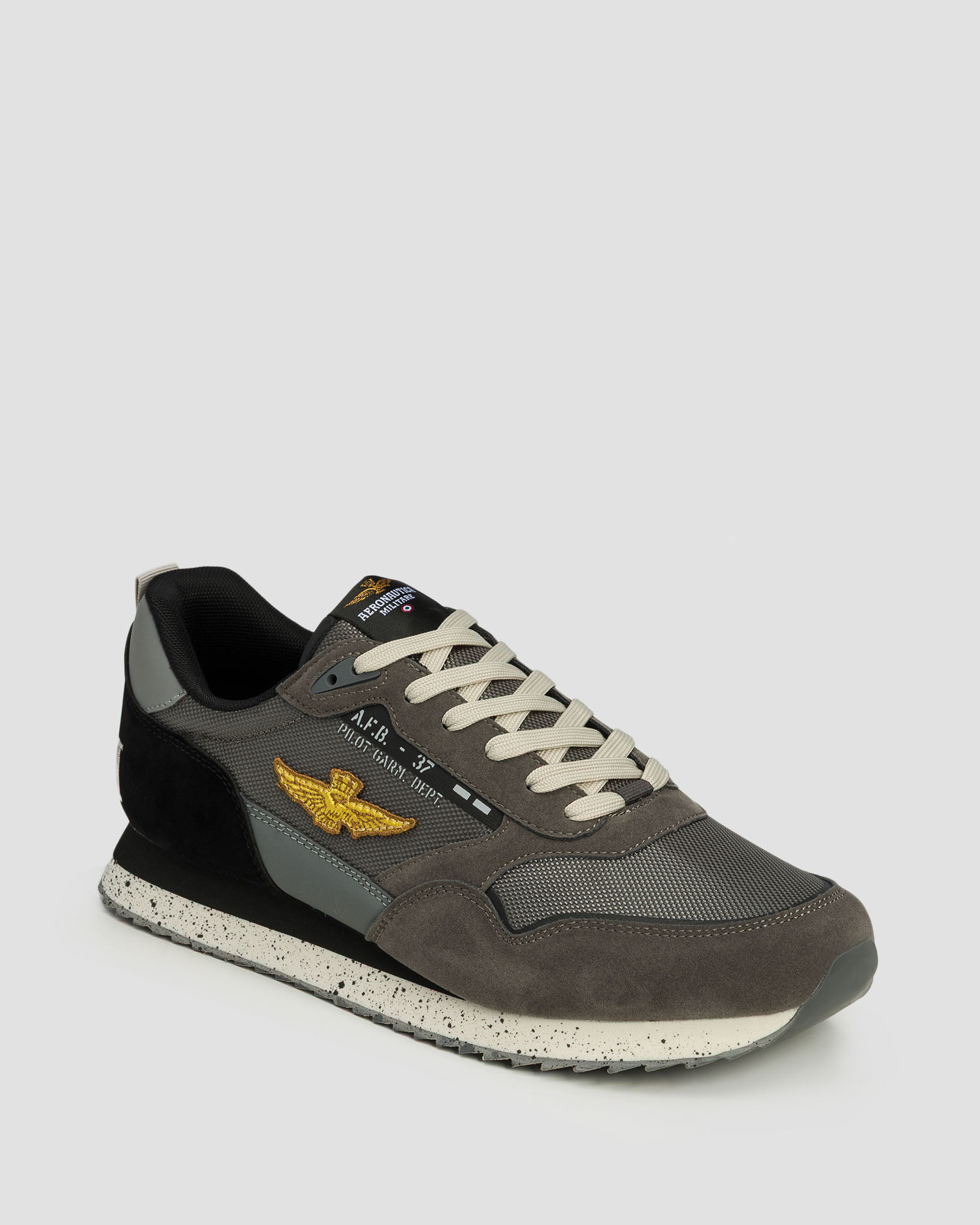Sneakersy męskie Aeronautica Militare, Kolor/Wzór: Szary