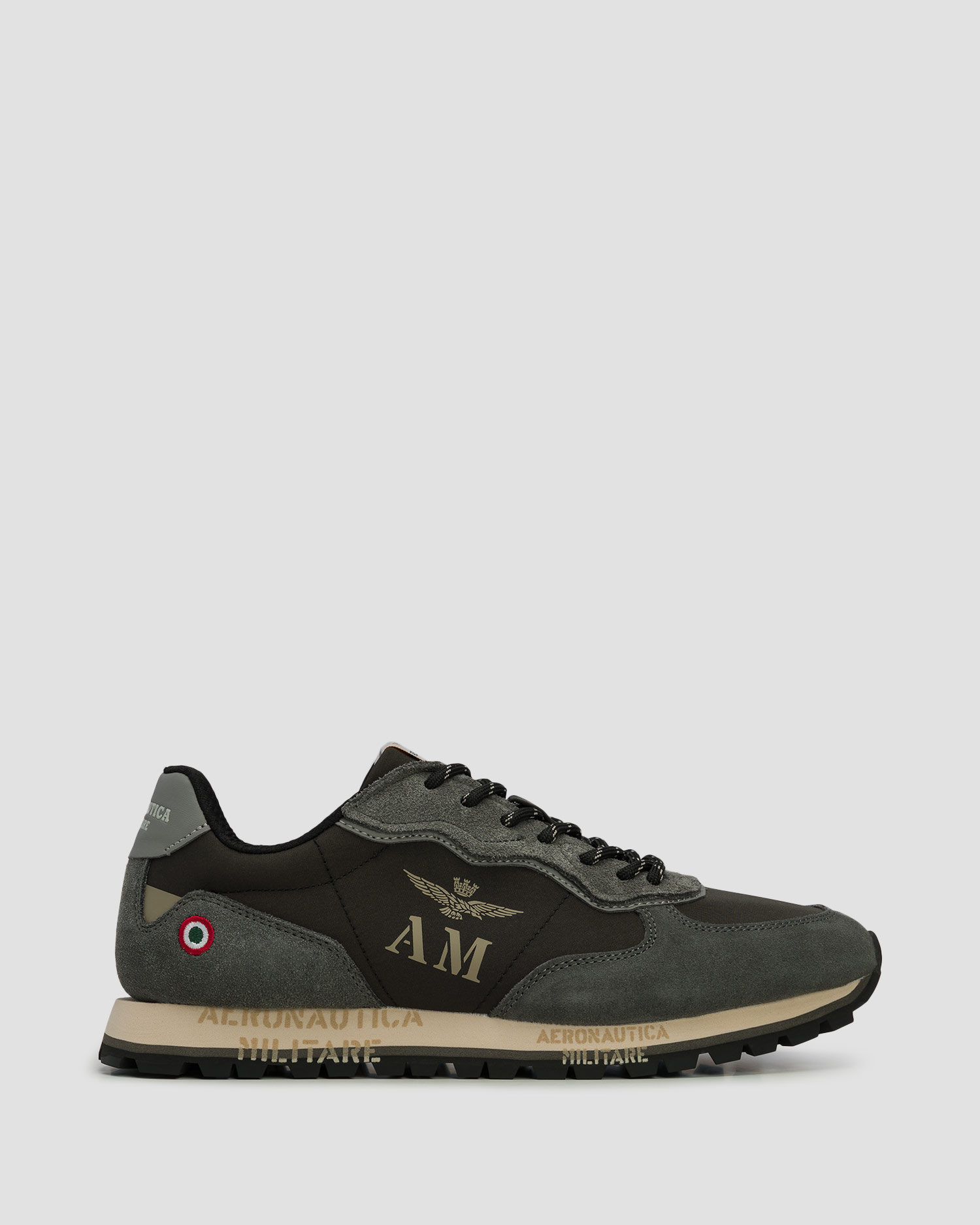 Sneakersy skórzane męskie Aeronautica Militare