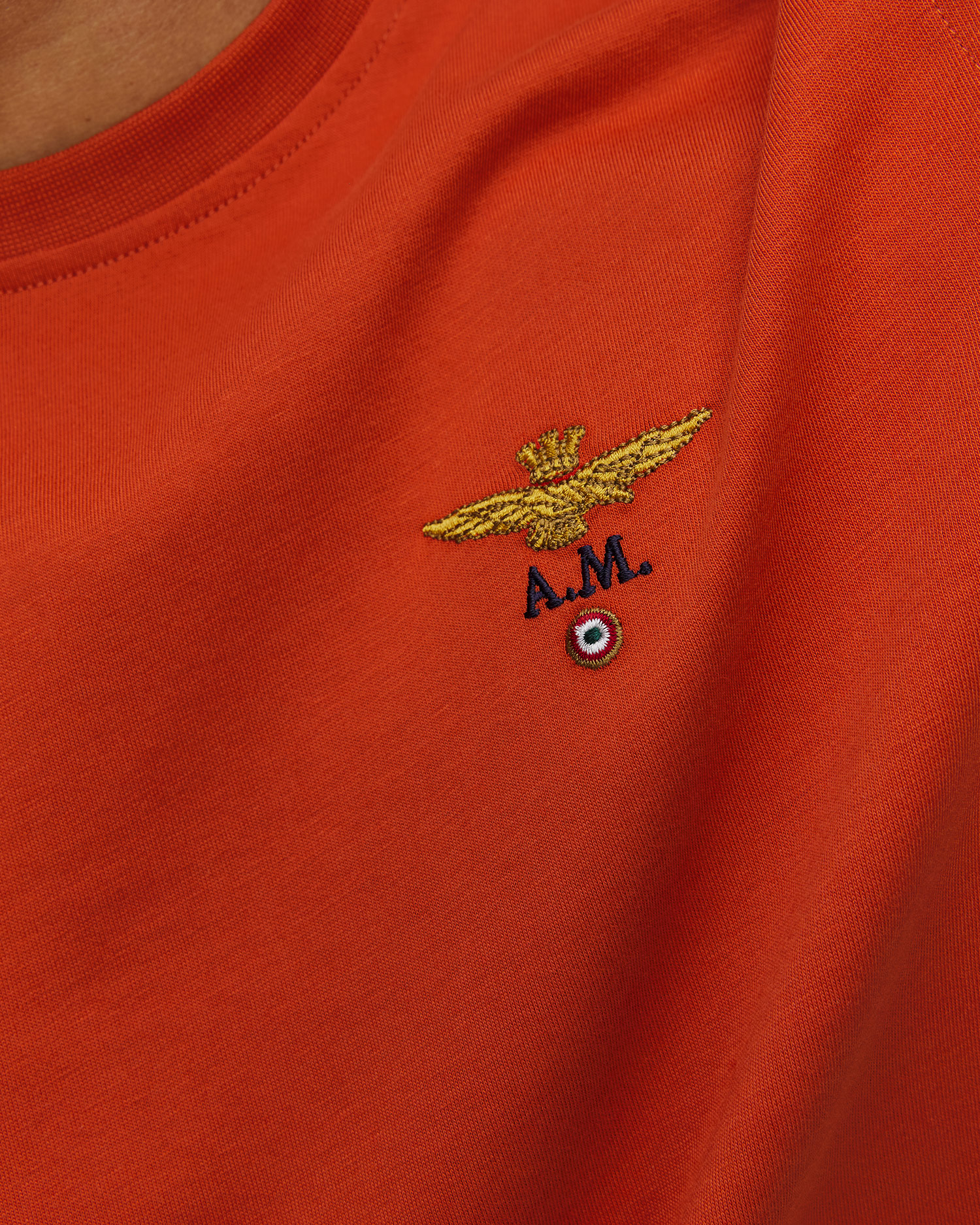 Men's orange T-shirt Aeronautica Militare