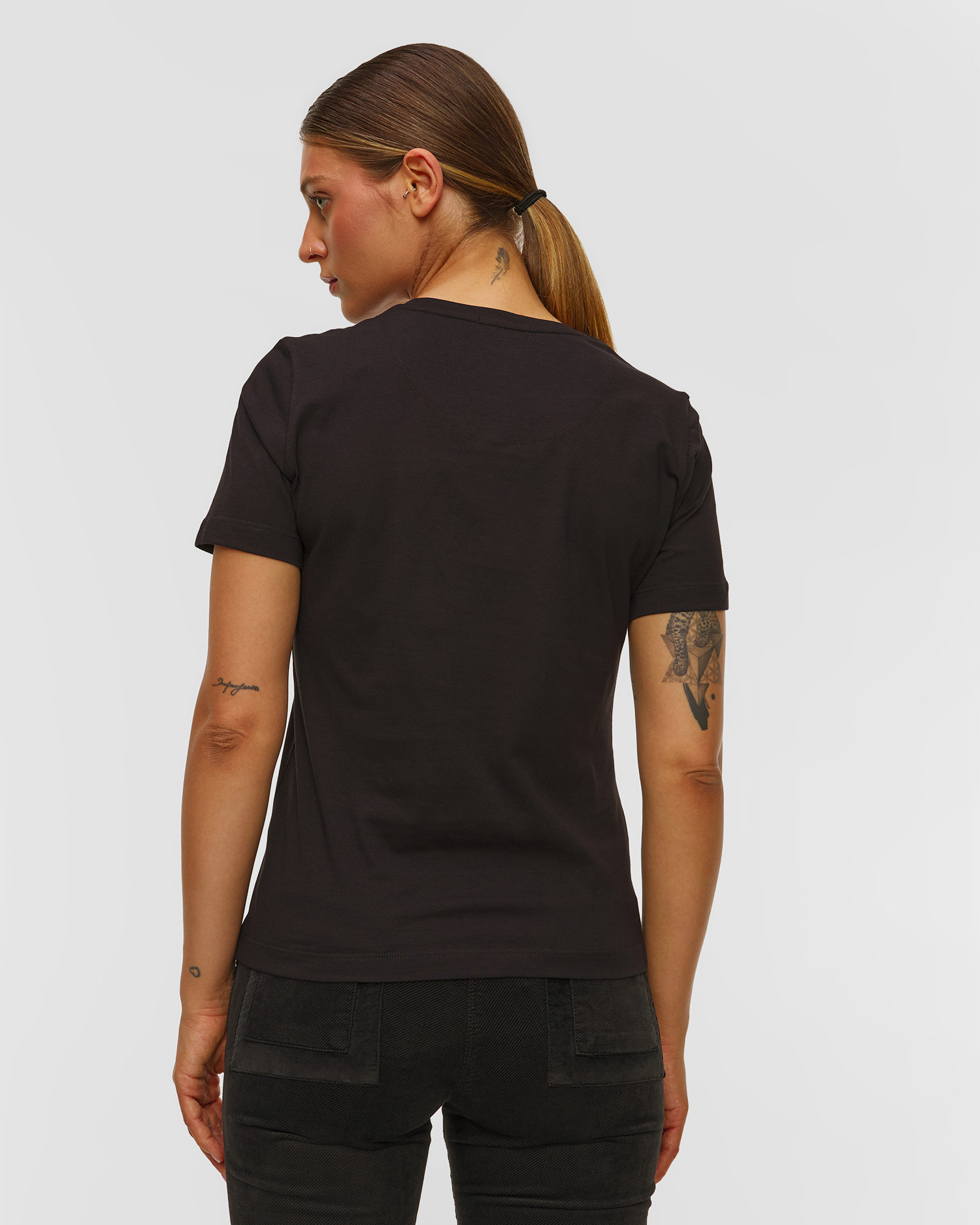 Černé dámské tričko Aeronautica Militare