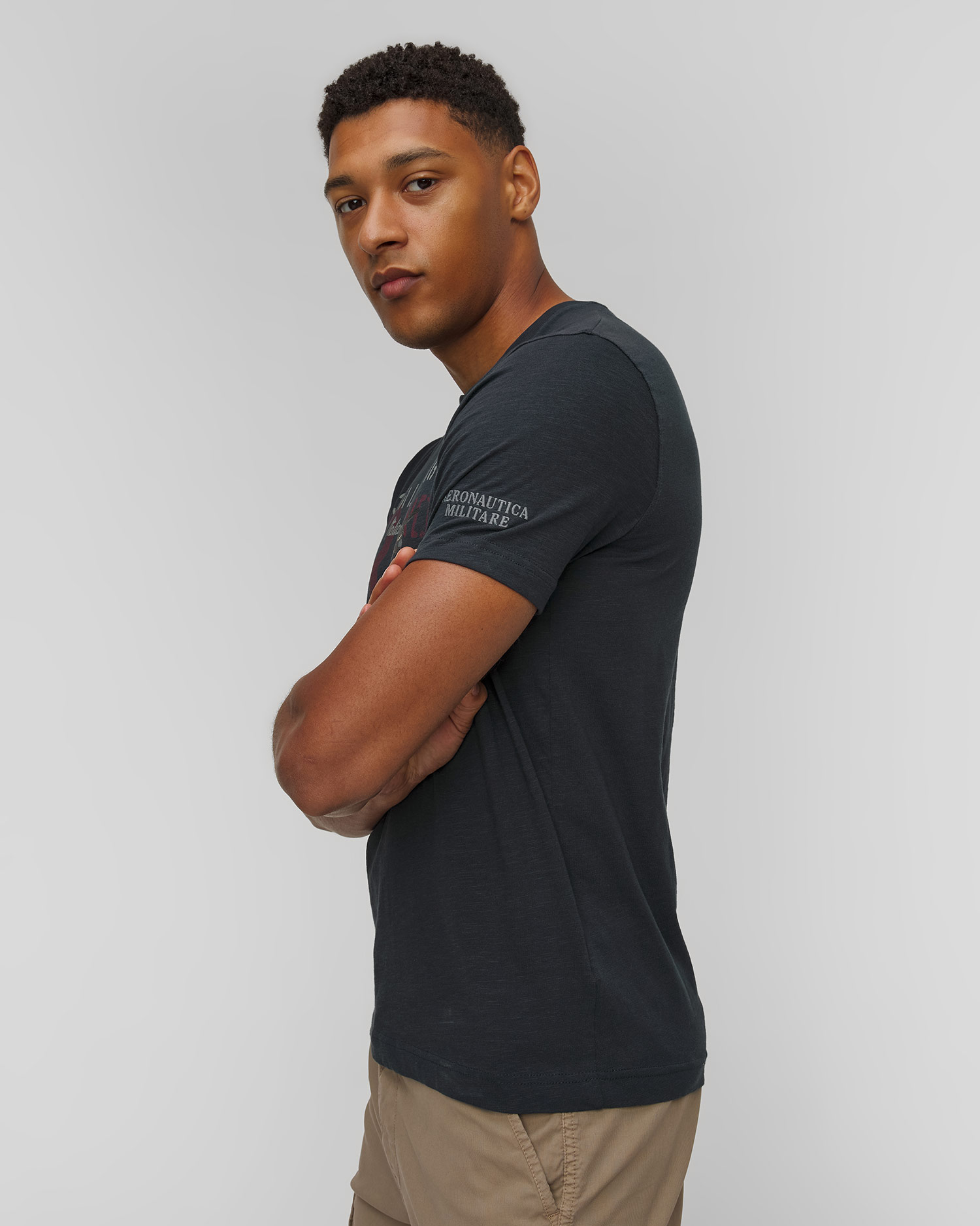 Men's navy blue T-shirt Aeronautica Militare