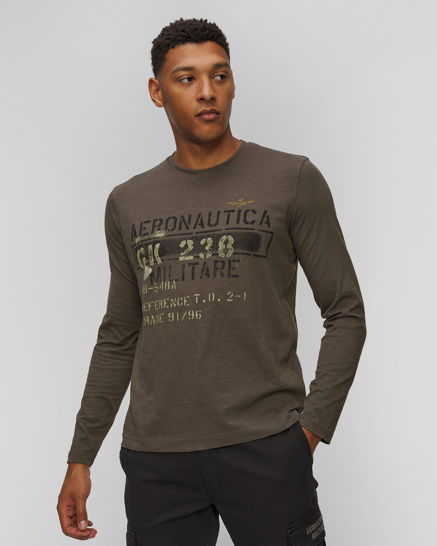 Aeronautica Militare Langarmshirt für Herren