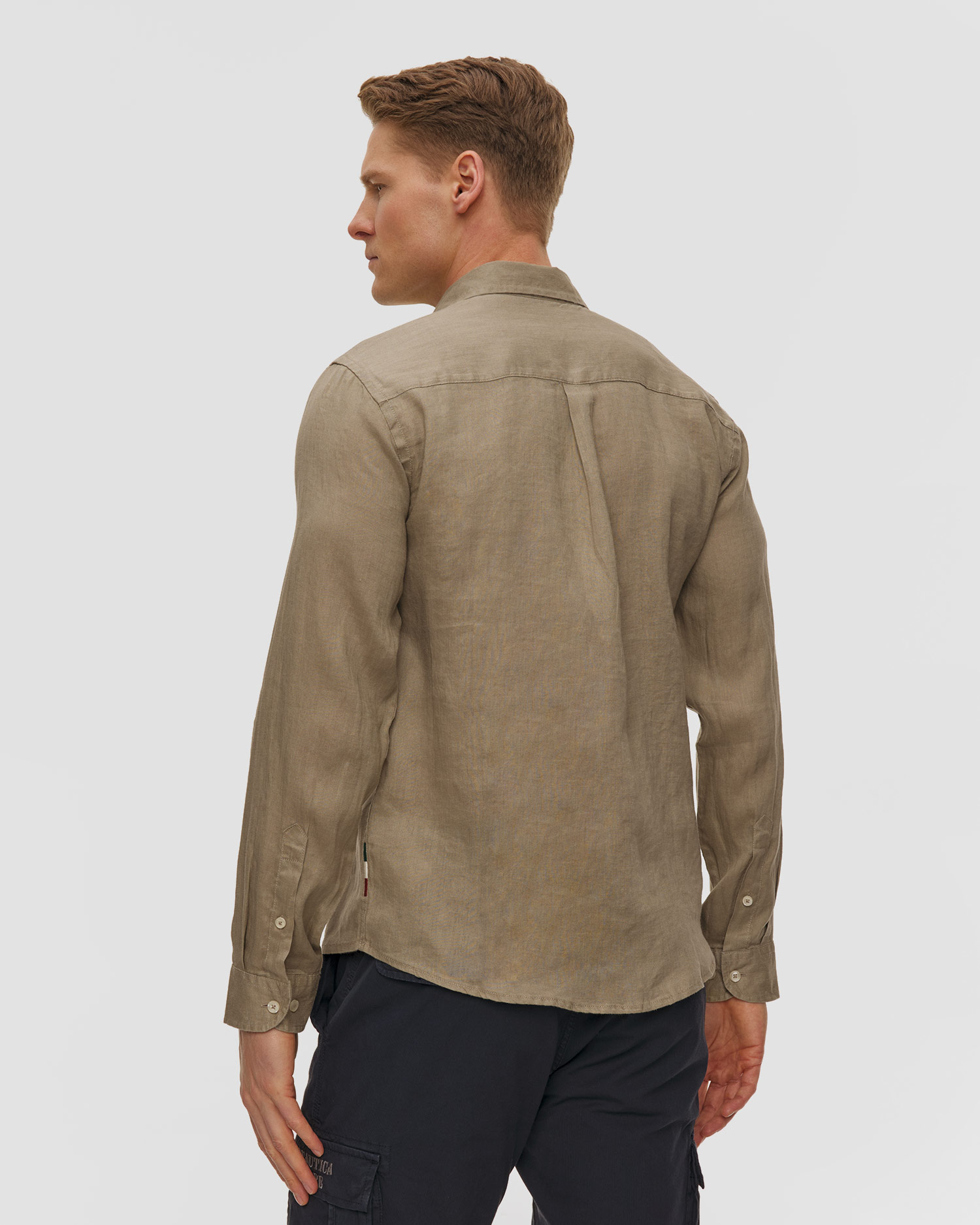 Camicia in lino da uomo Aeronautica Militare