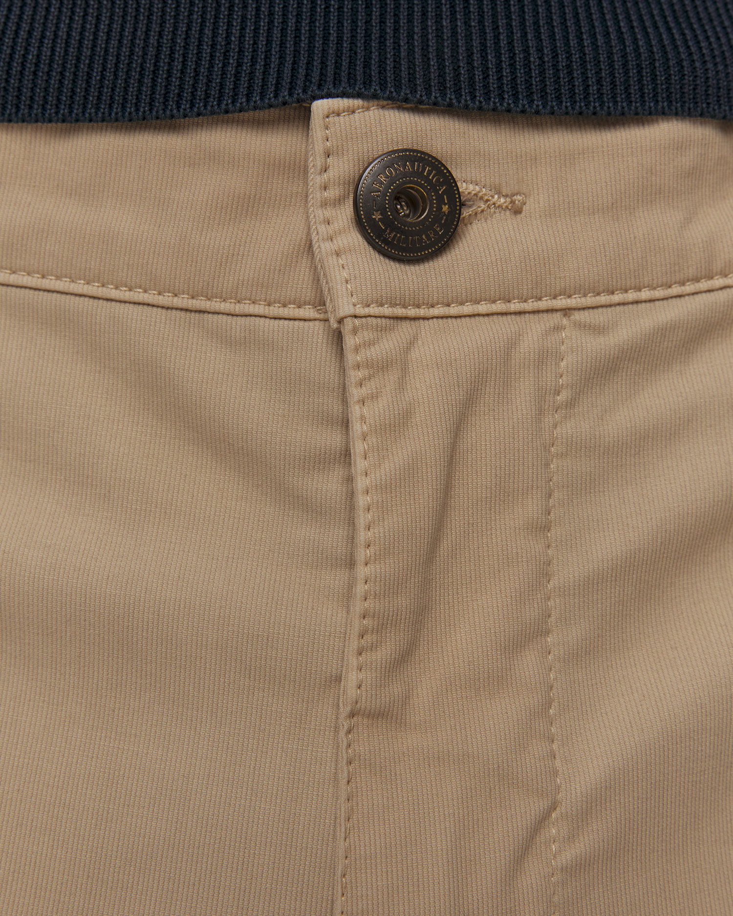 Pantaloni cargo beige da uomo Aeronautica Militare