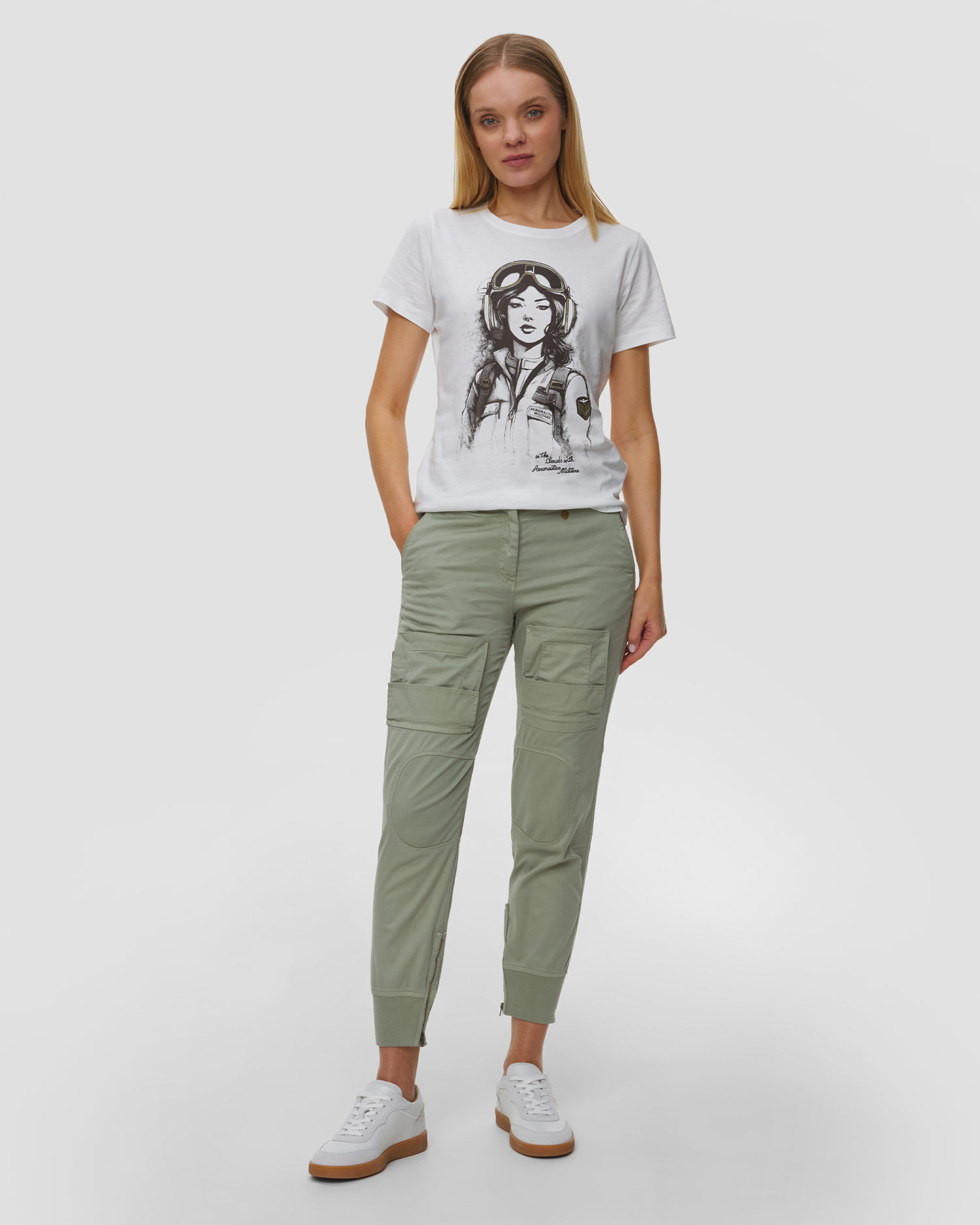 Pantaloni cargo da donna Aeronautica Militare