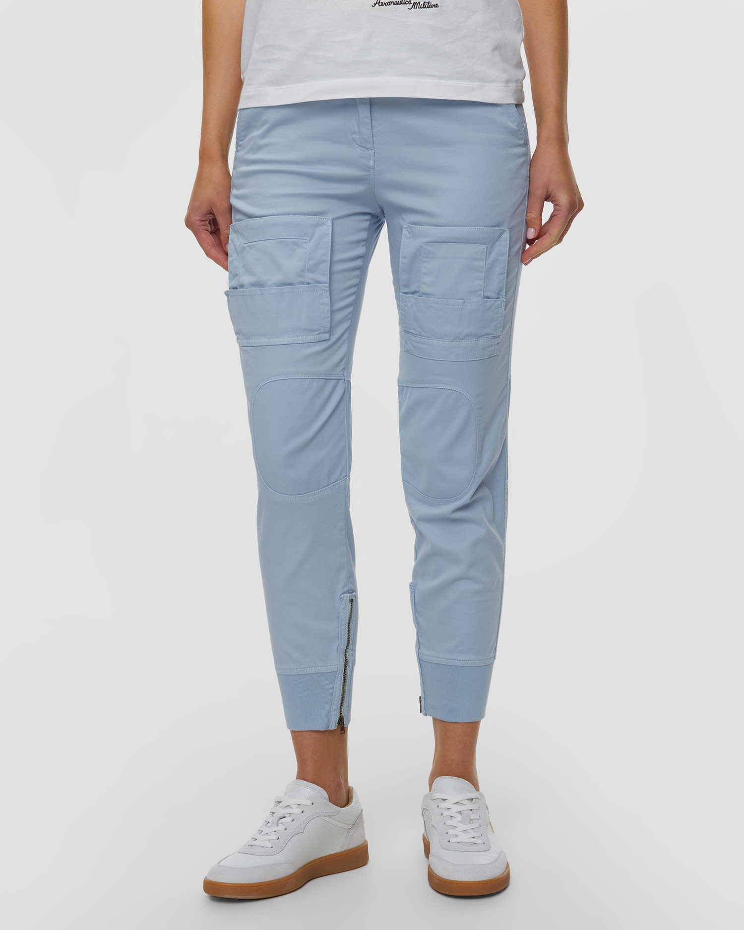 Pantalon cargo pour femmes Aeronautica Militare, Couleur: Niebieski
