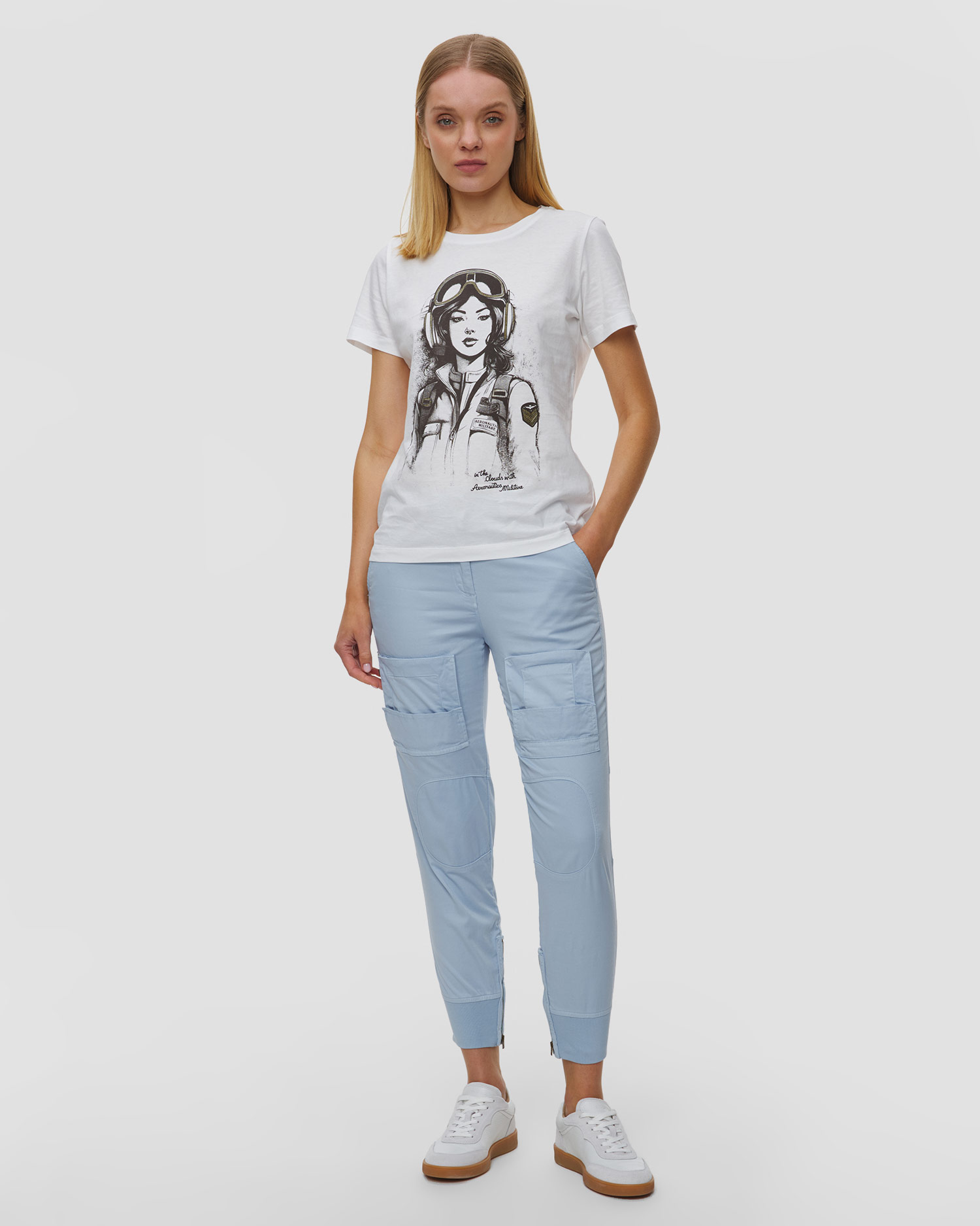 Pantalon cargo pour femmes Aeronautica Militare