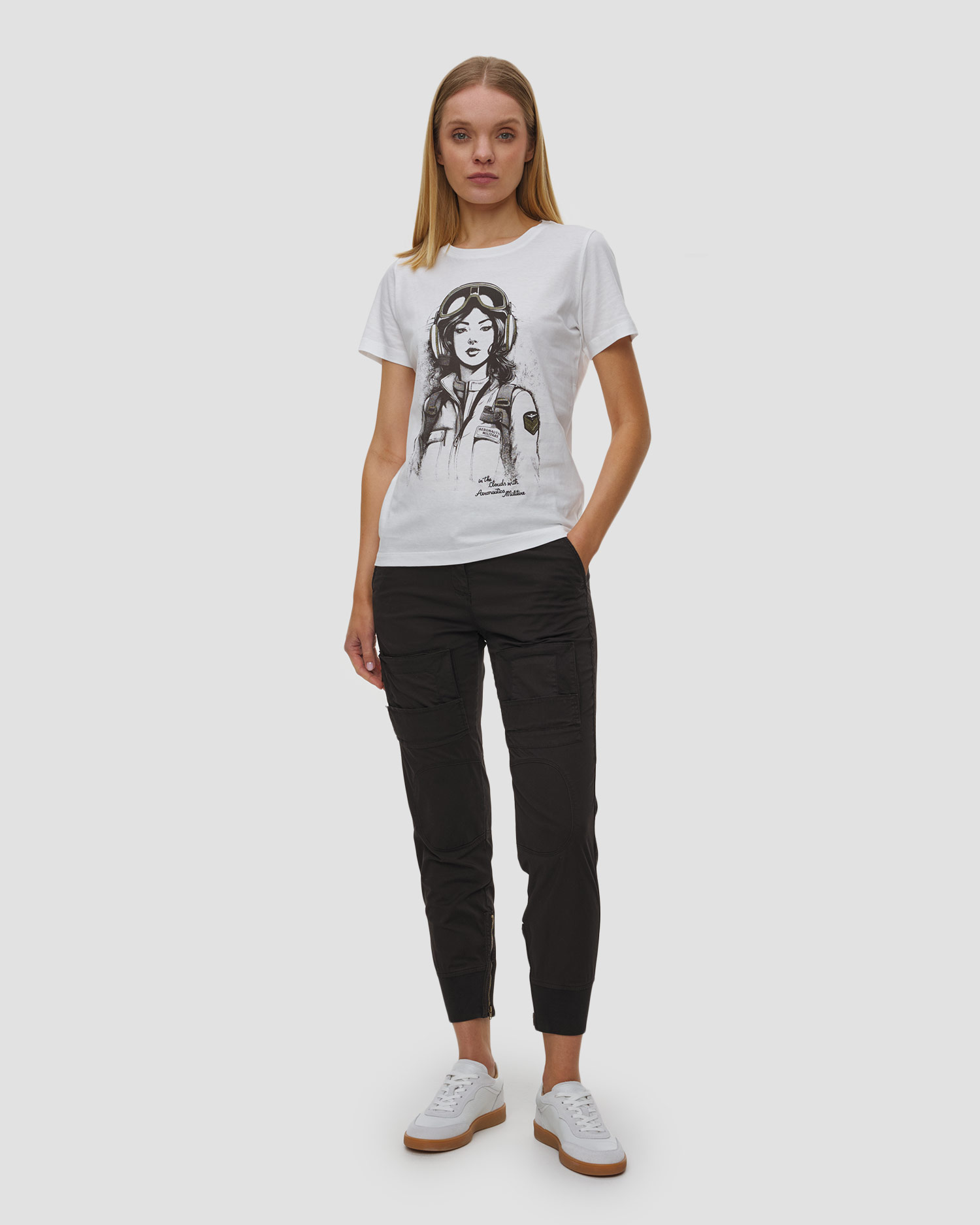 Pantalon cargo pour femmes Aeronautica Militare