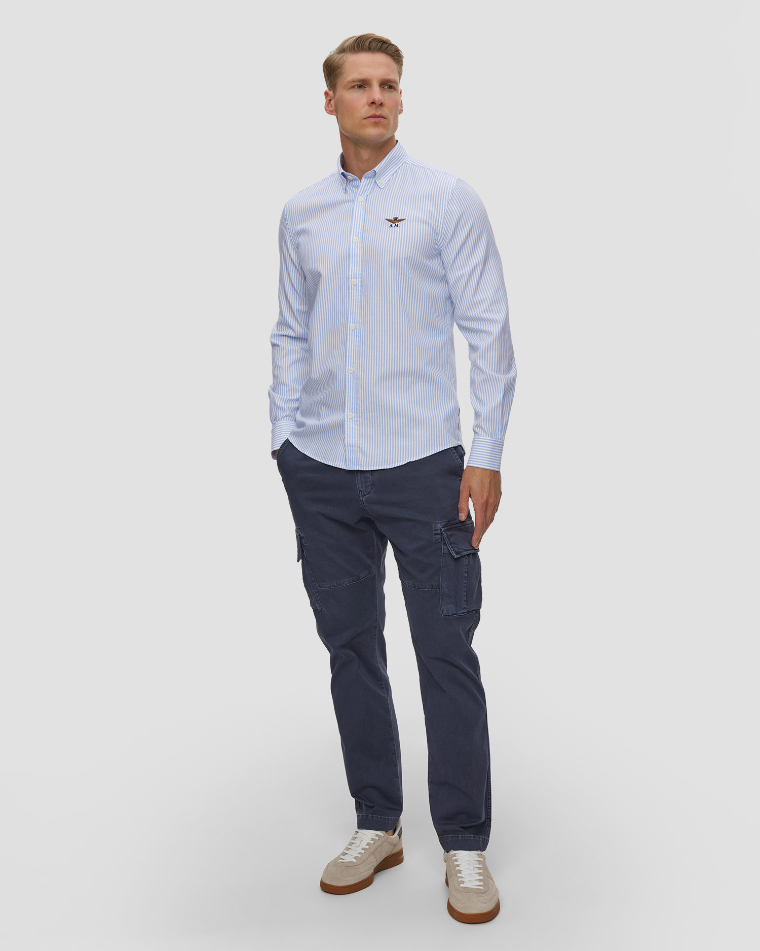 Chemise avec patch pour hommes Aeronautica Militare