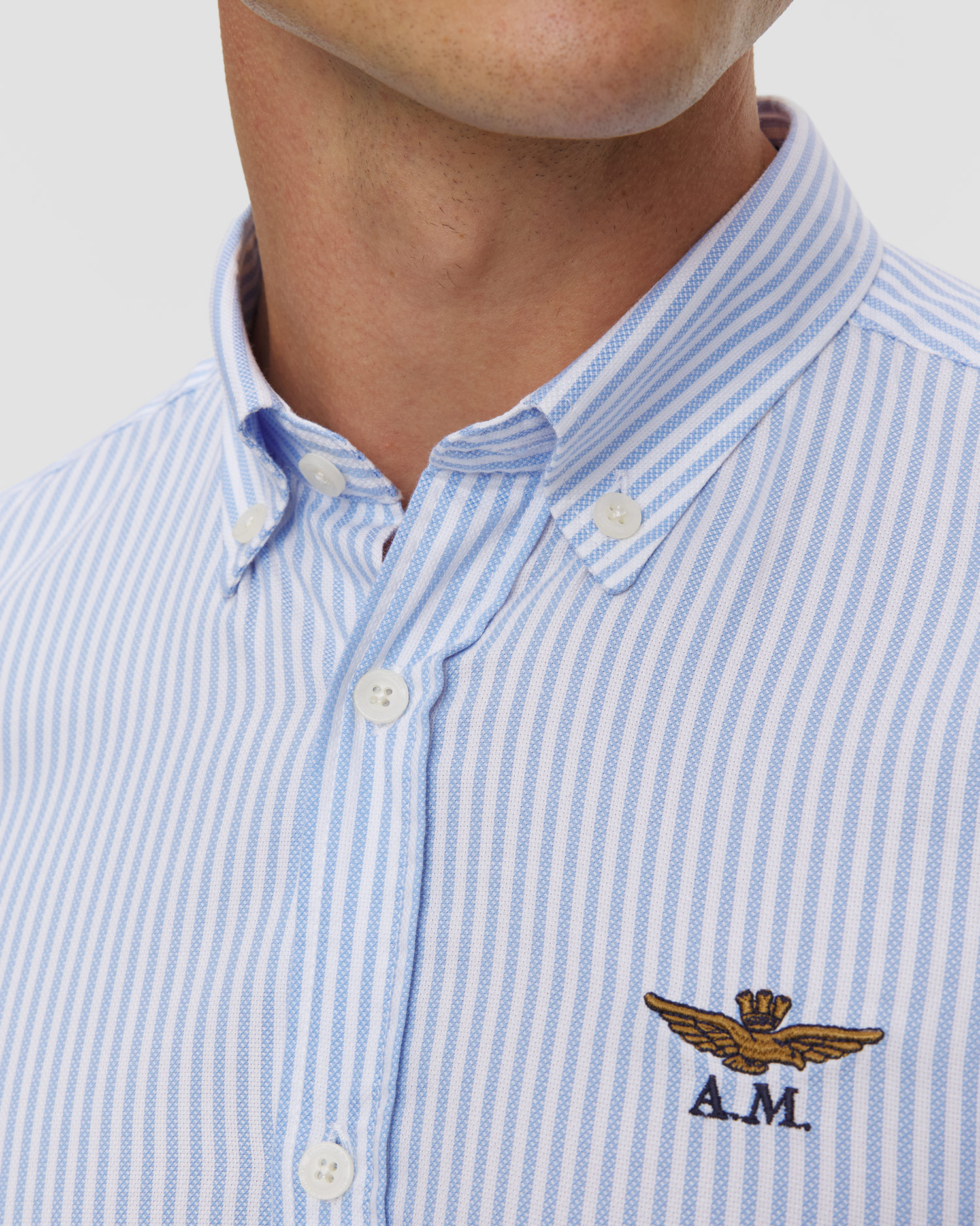 Chemise avec patch pour hommes Aeronautica Militare